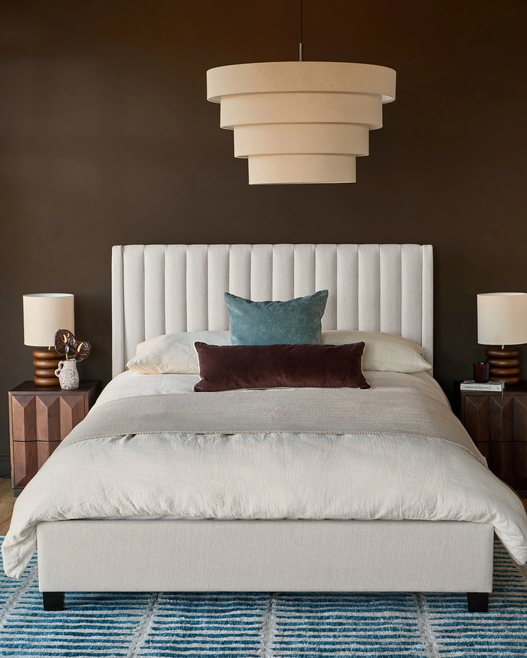 Amalfi ivory dual tone fabric double ottoman storage bed - Image 2