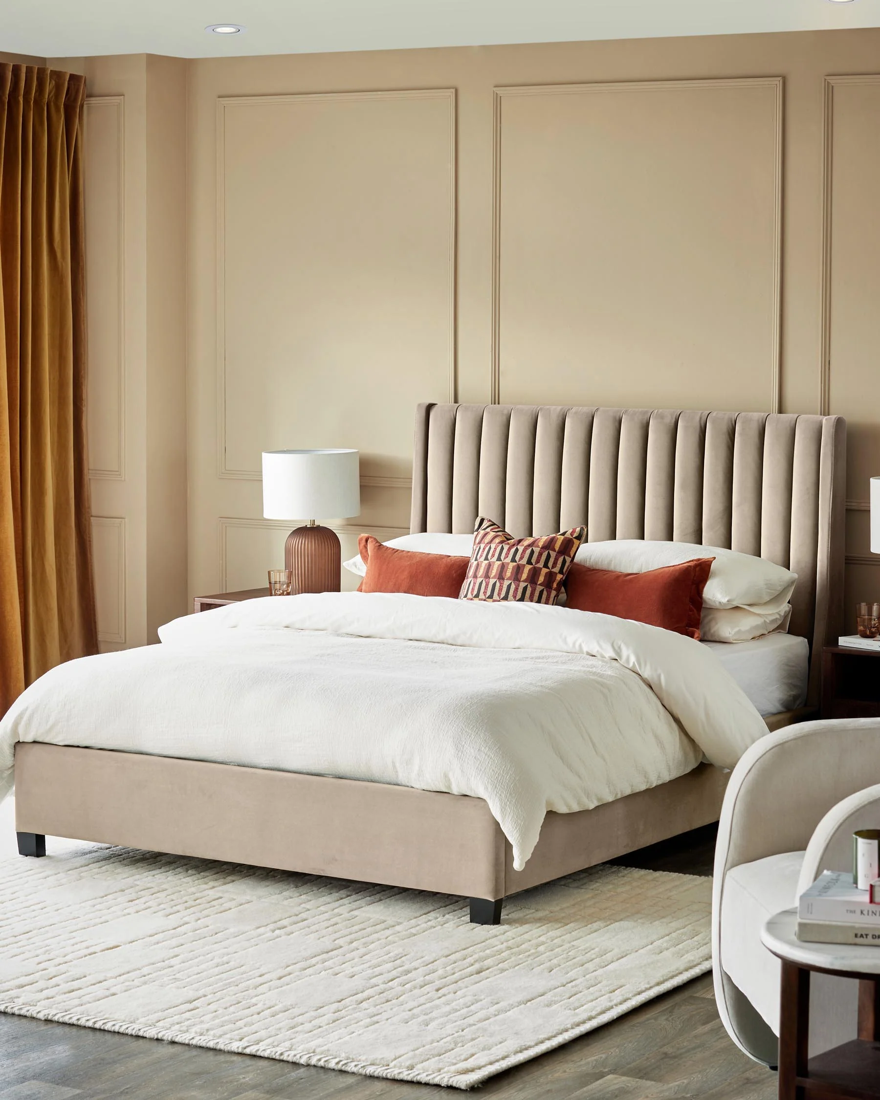 Amalfi Champagne Velvet Super King Size Ottoman Storage Bed - Image 5