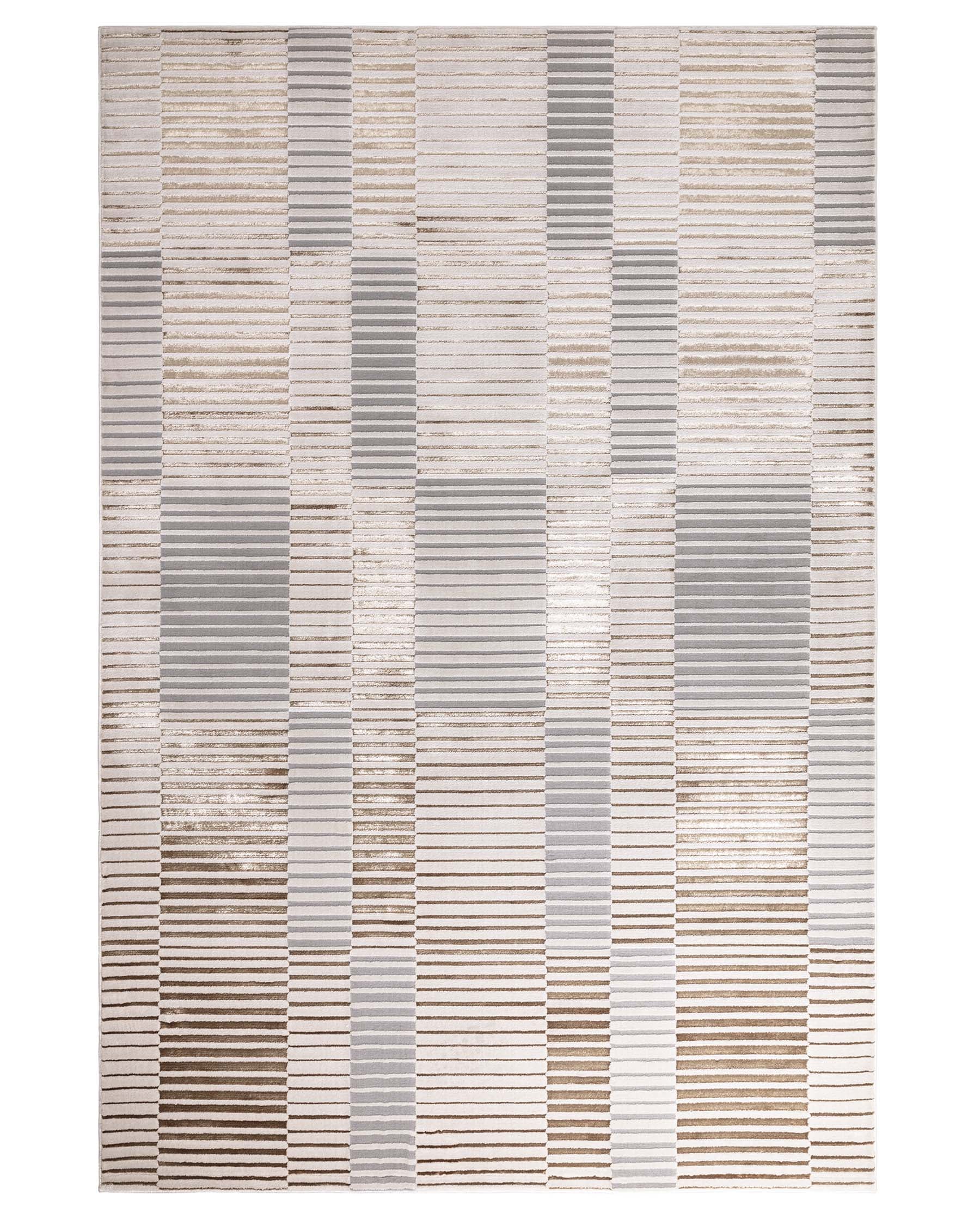 Bijou mixed metallics textured medium rug