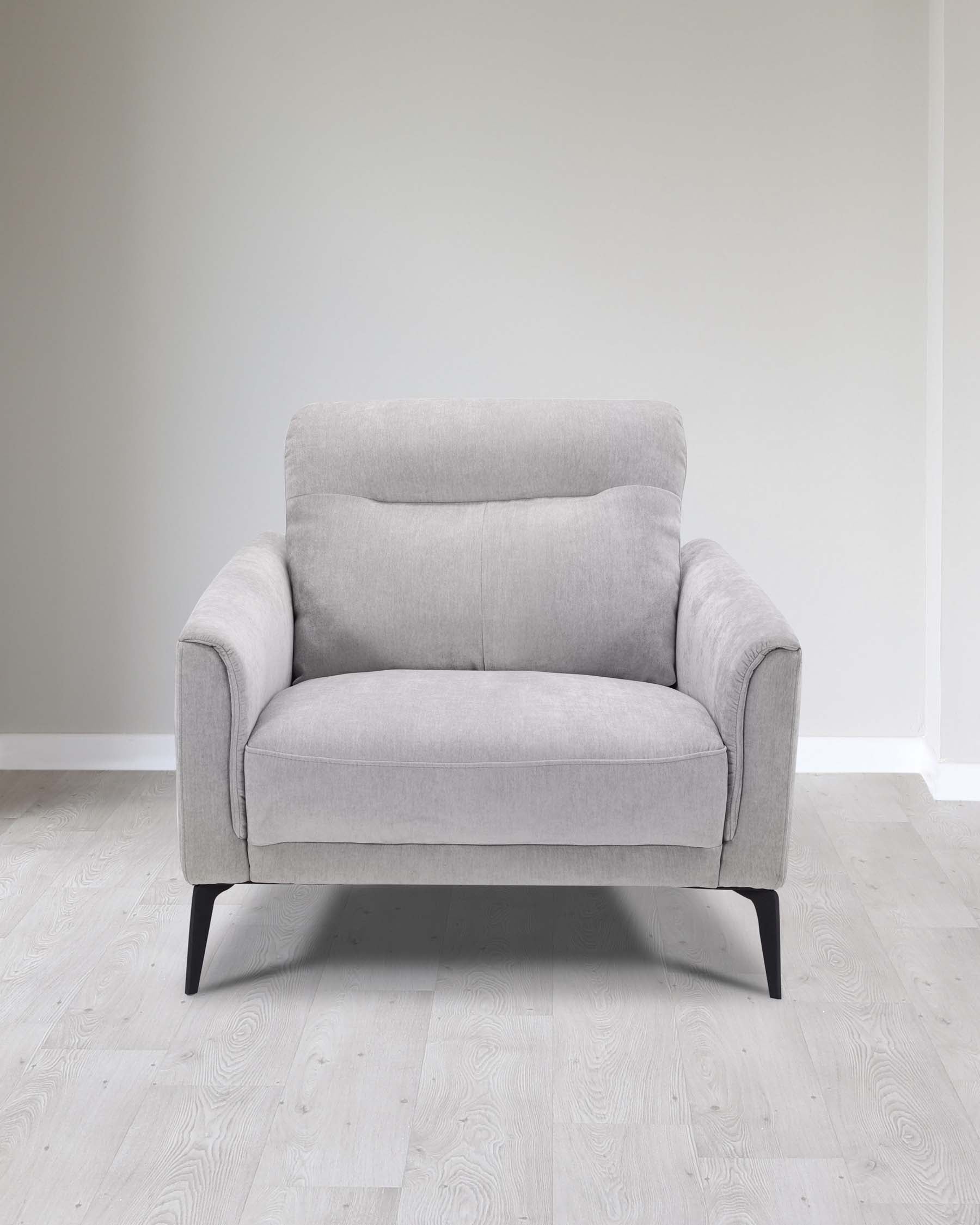 Brooks Light Grey Fabric Armchair - Image 8