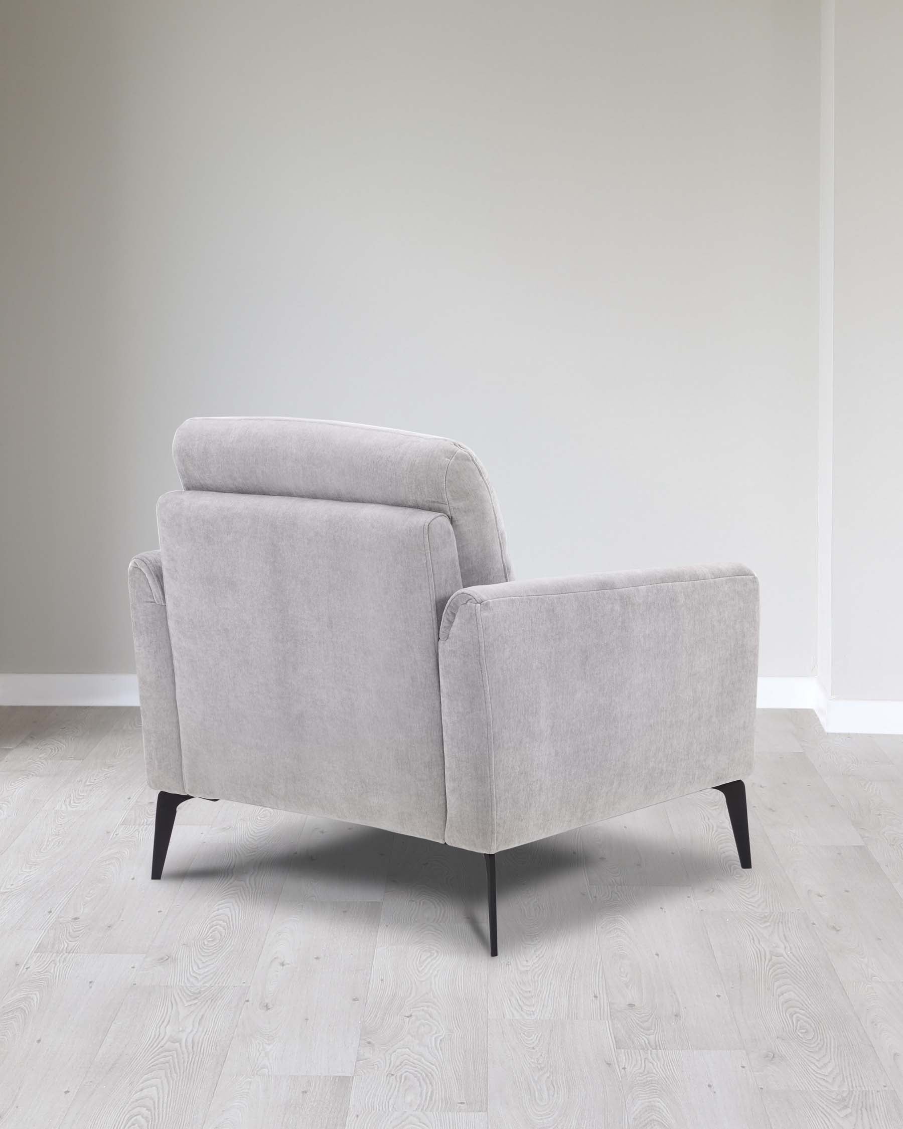 Brooks Light Grey Fabric Armchair - Image 9
