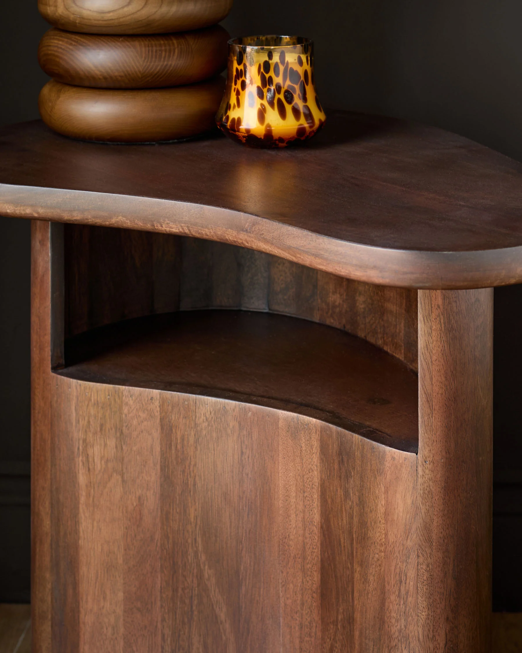 Burleigh dark mango wood side table - Image 8