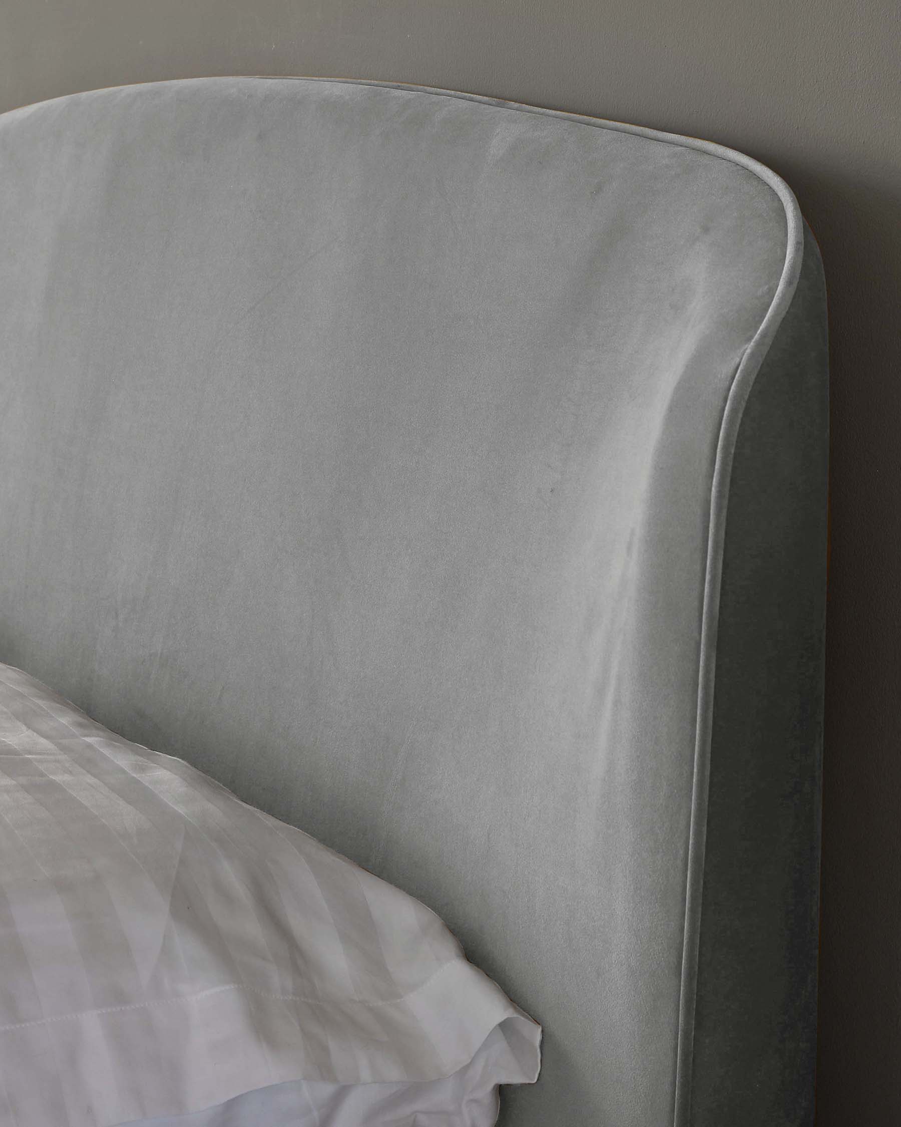 Carina Light Grey Velvet King Size Ottoman Storage Bed - Image 6