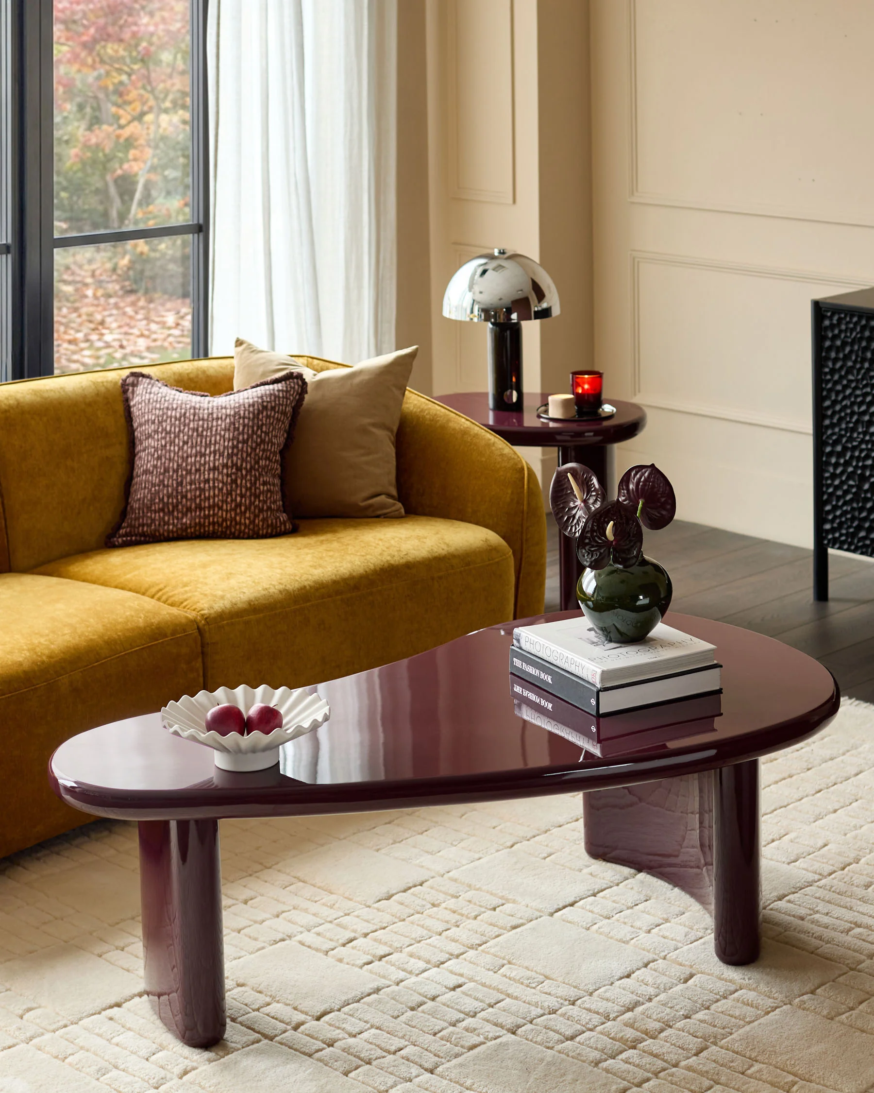 Carmela plum gloss coffee table - Image 4