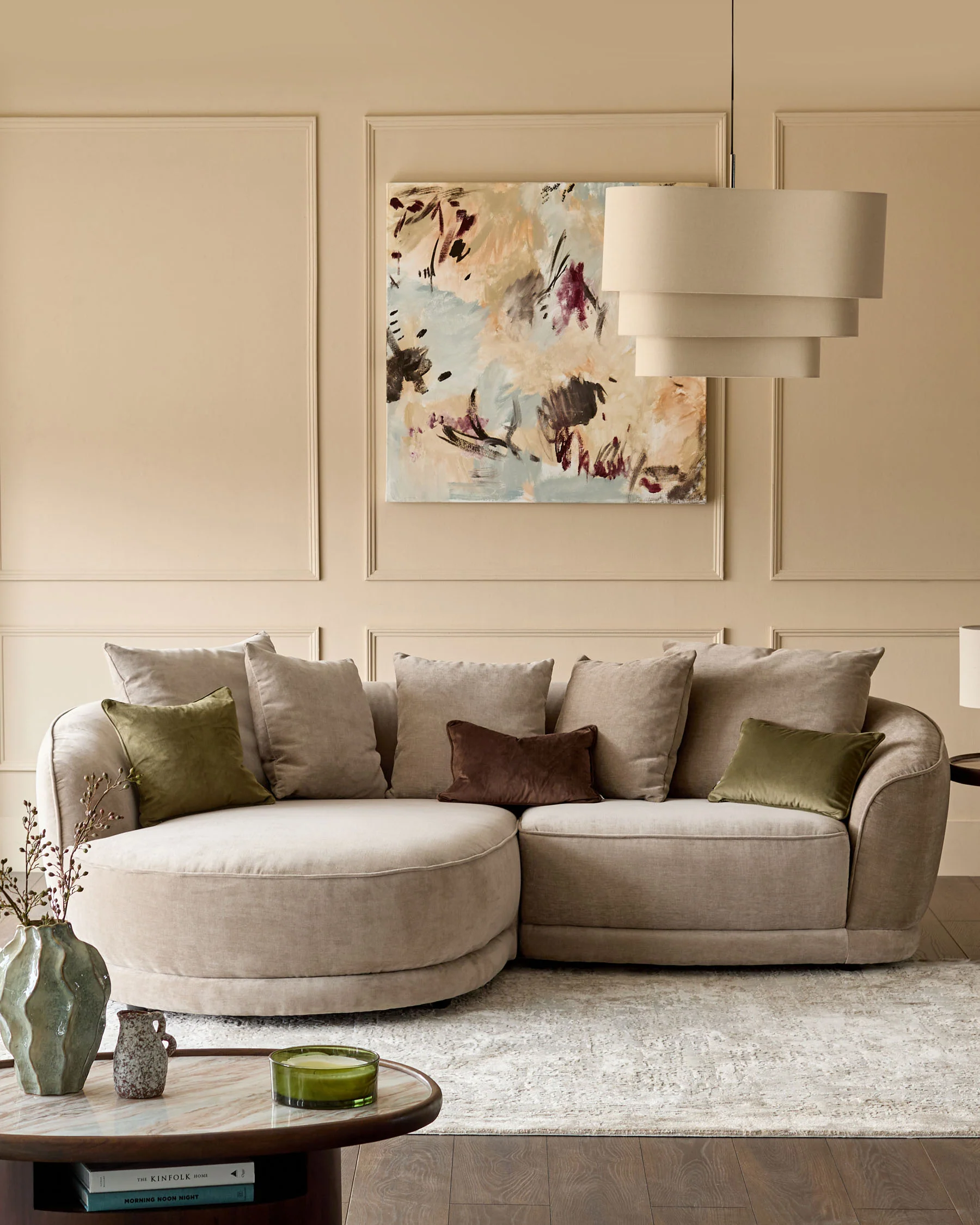 Caspian mink chenille single sofa module - Image 8