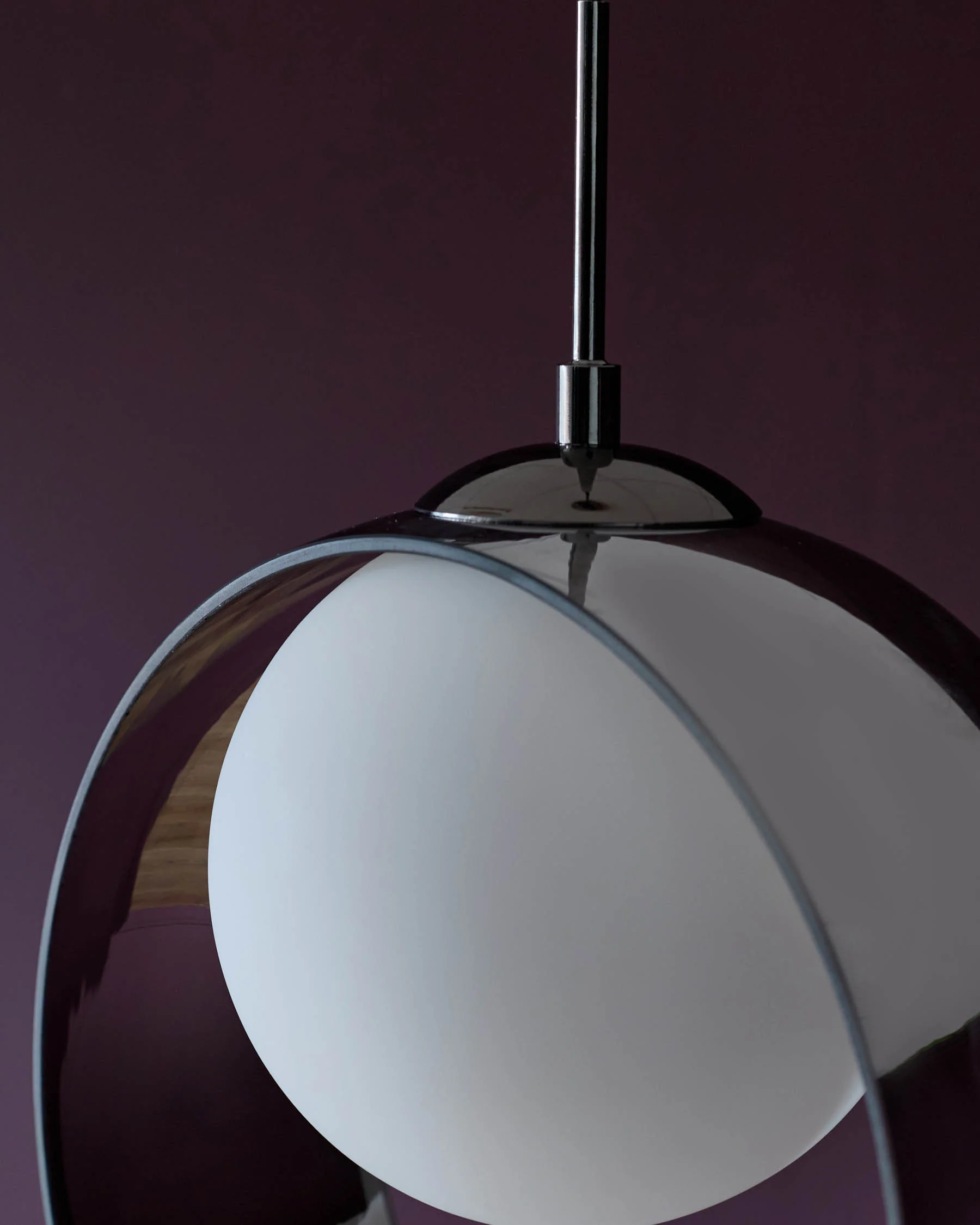 Chloe silver chrome glass 3 bar adjustable pendant light - Image 7