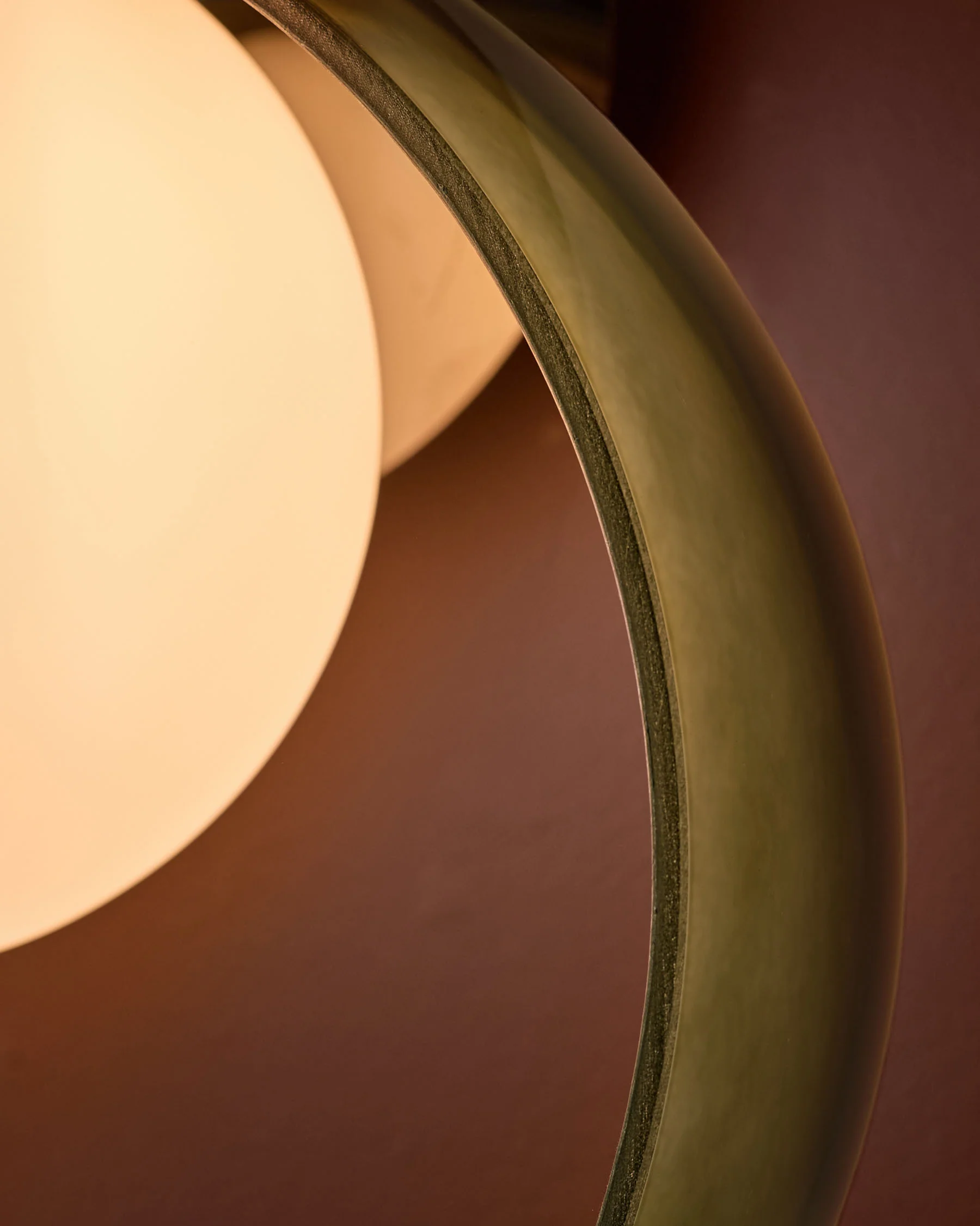 Chloe green glass adjustable wall light - Image 5