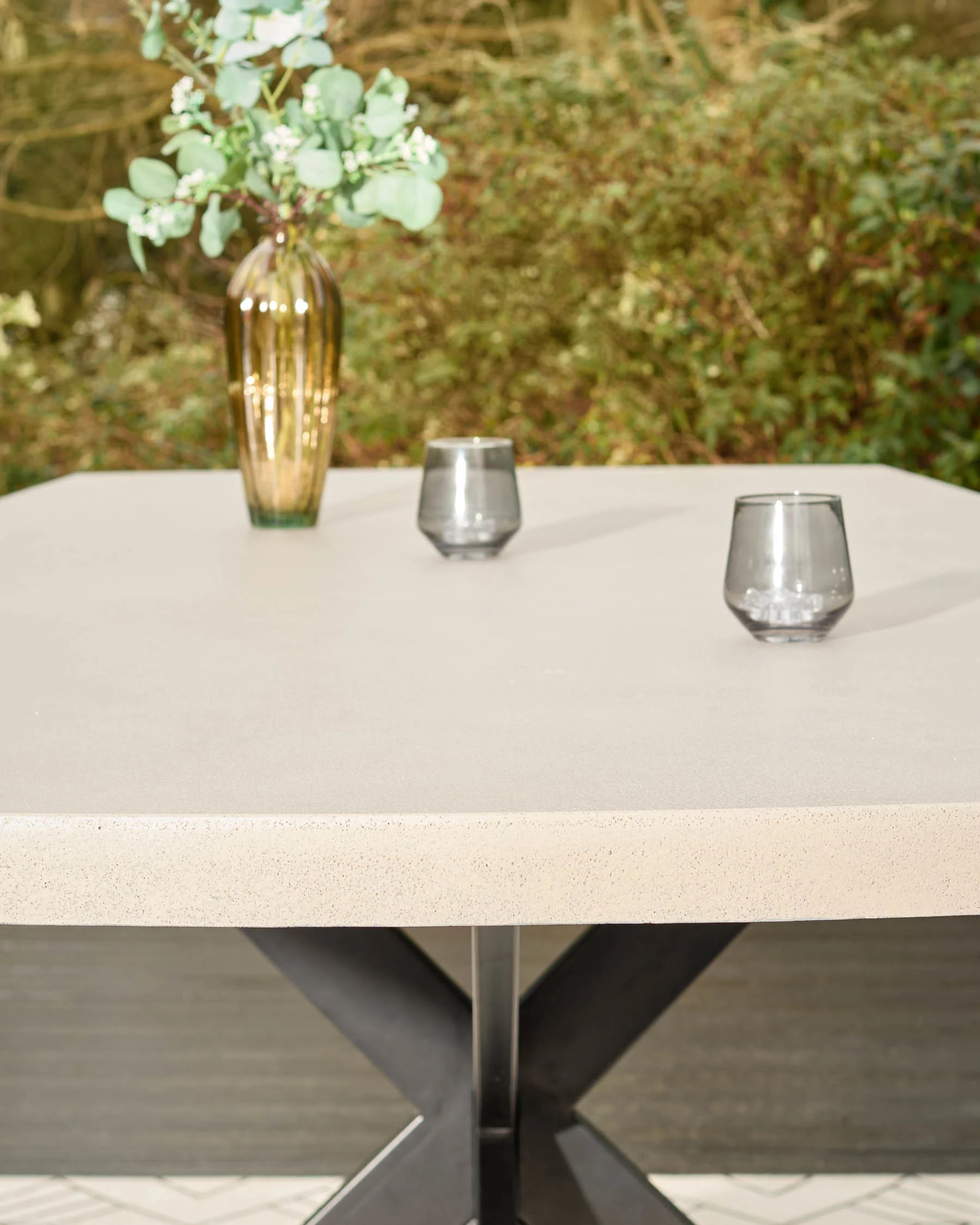 Donato dark grey 10 seater dining table - Image 5