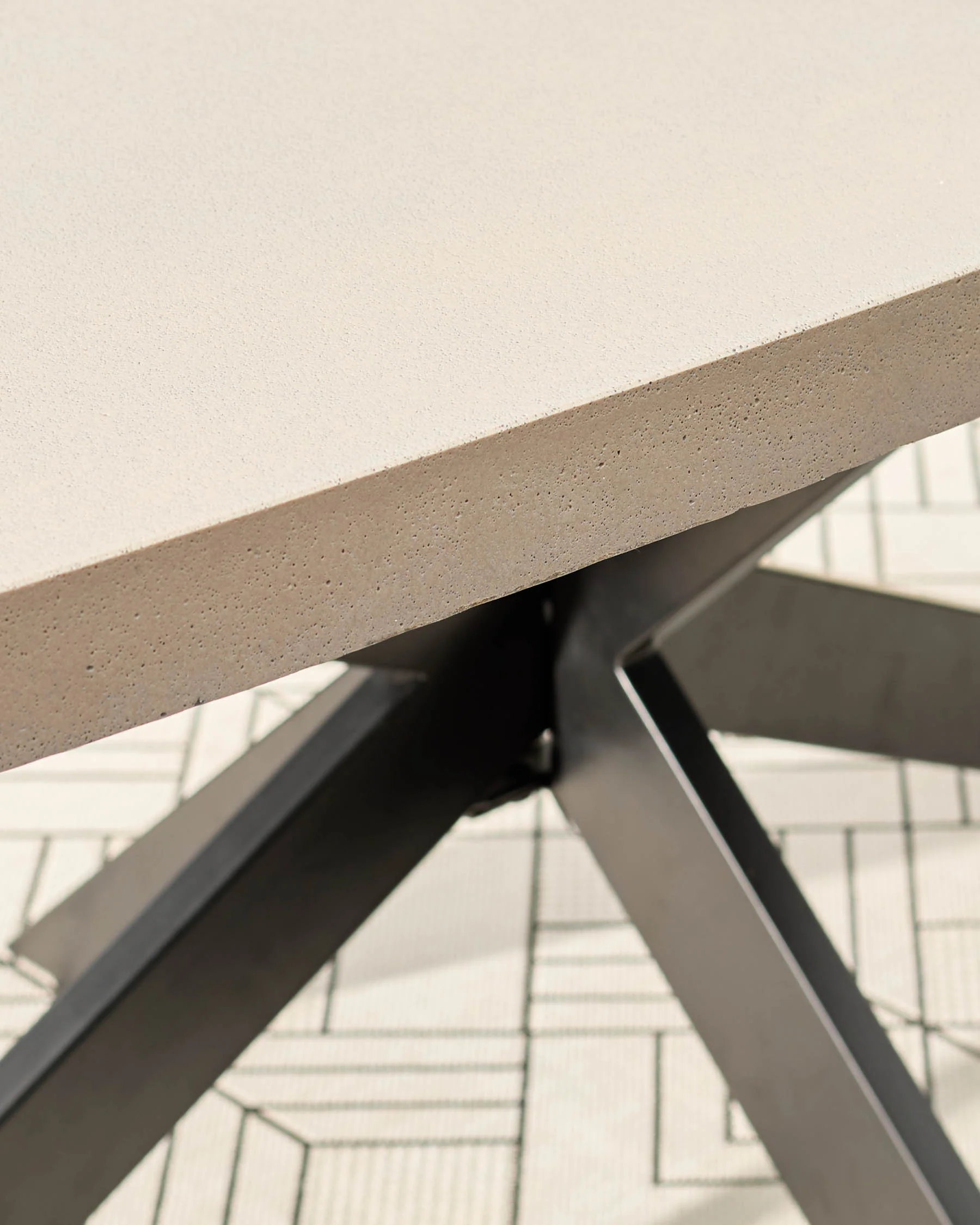 Donato dark grey 10 seater dining table - Image 7