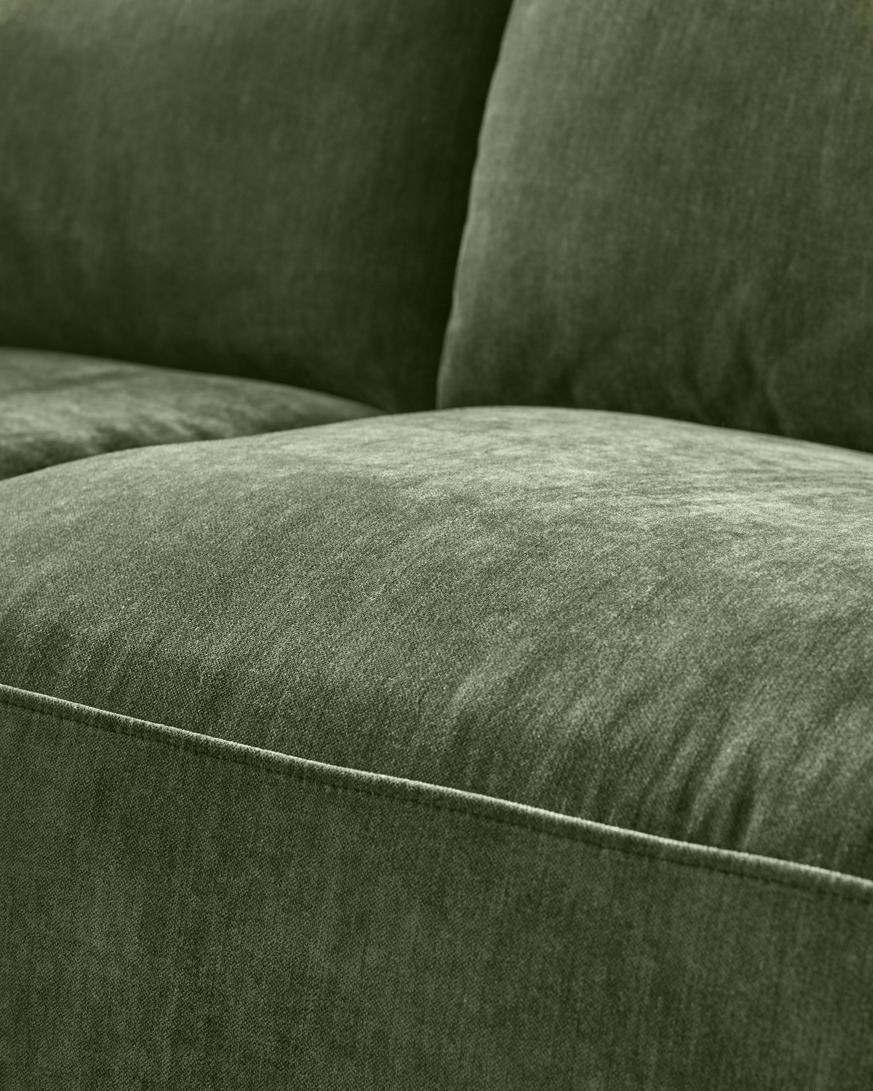 Eden dark green chenille sofa module - Image 5