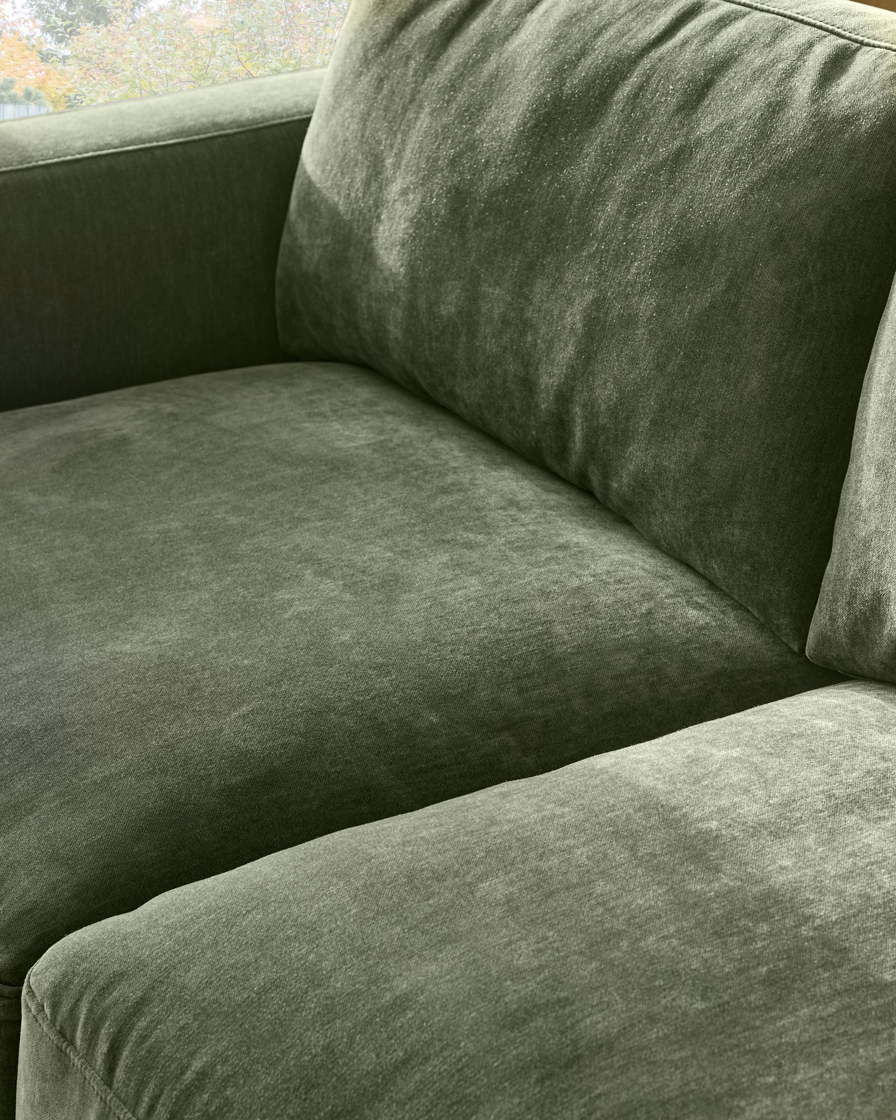 Eden dark green chenille sofa module - Image 7