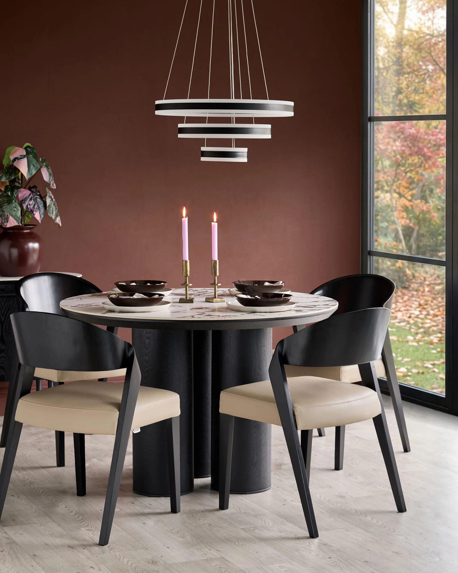 Enzo natural leather dining chair - Image 2