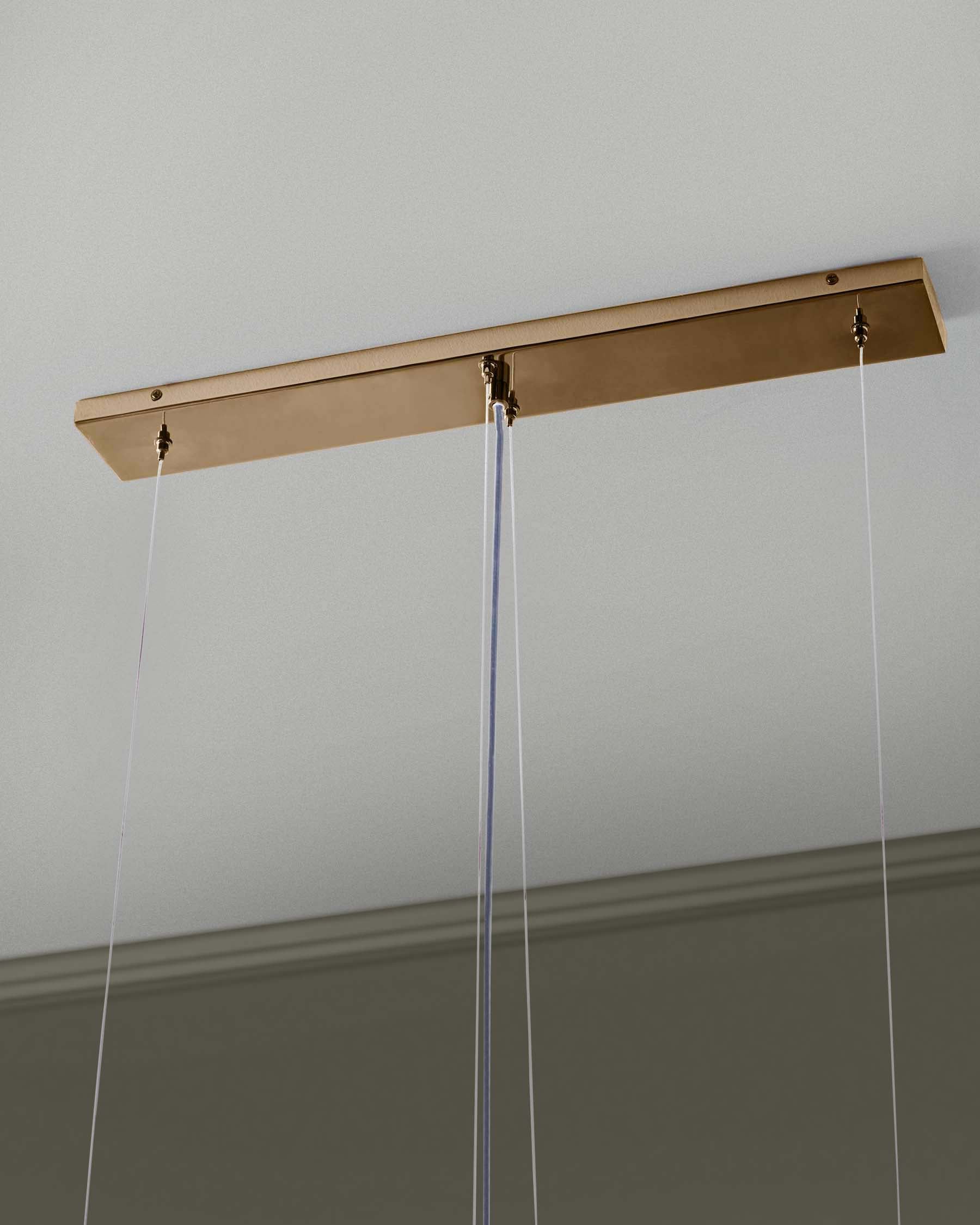Estelle white glass adjustable pendant light - Image 4