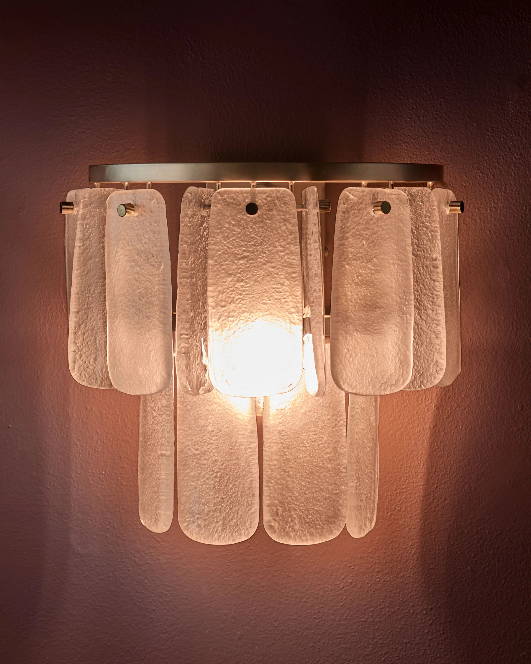 Estelle white glass wall light - Image 2