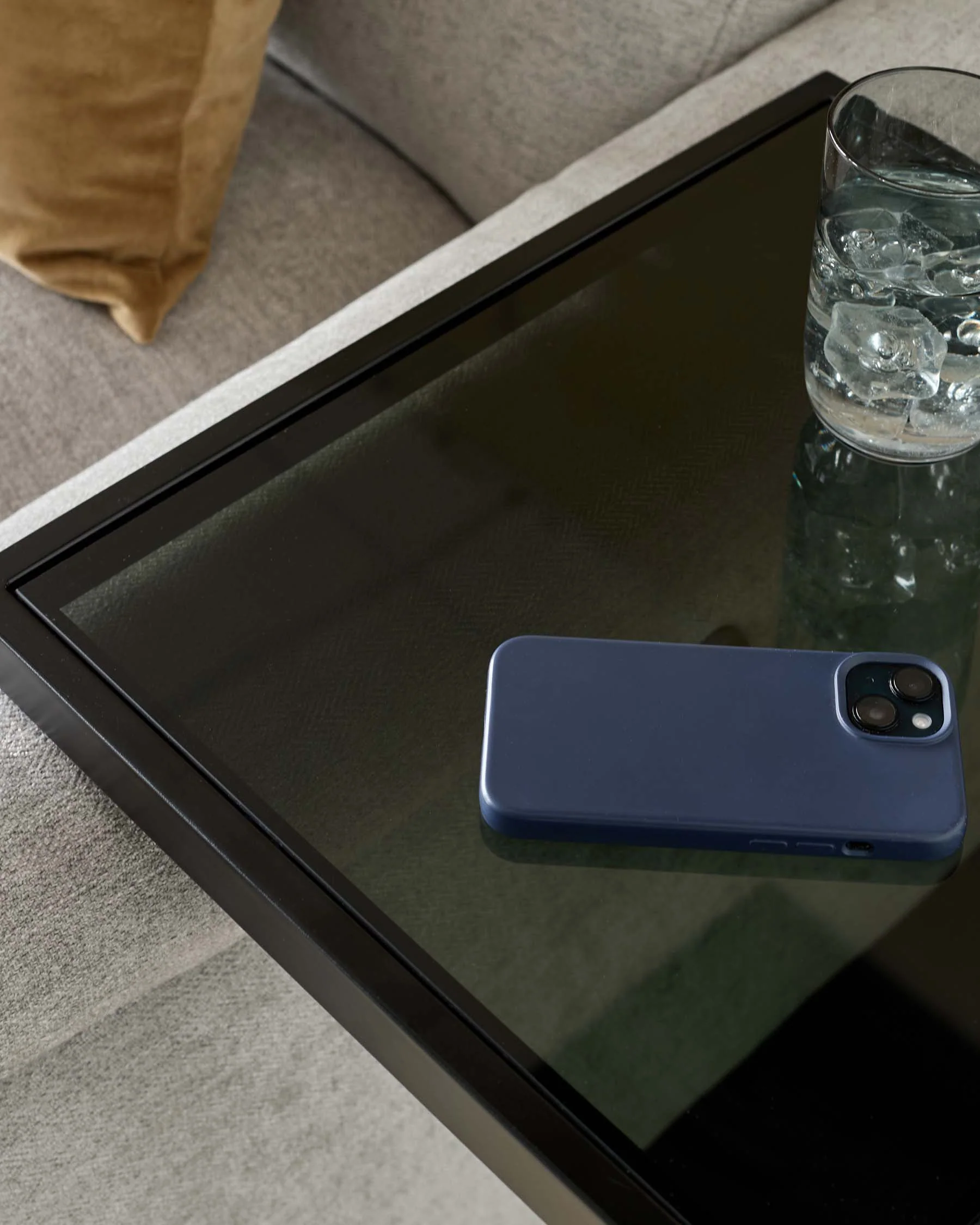 Ezra Smoked Glass Tray Table - Image 5