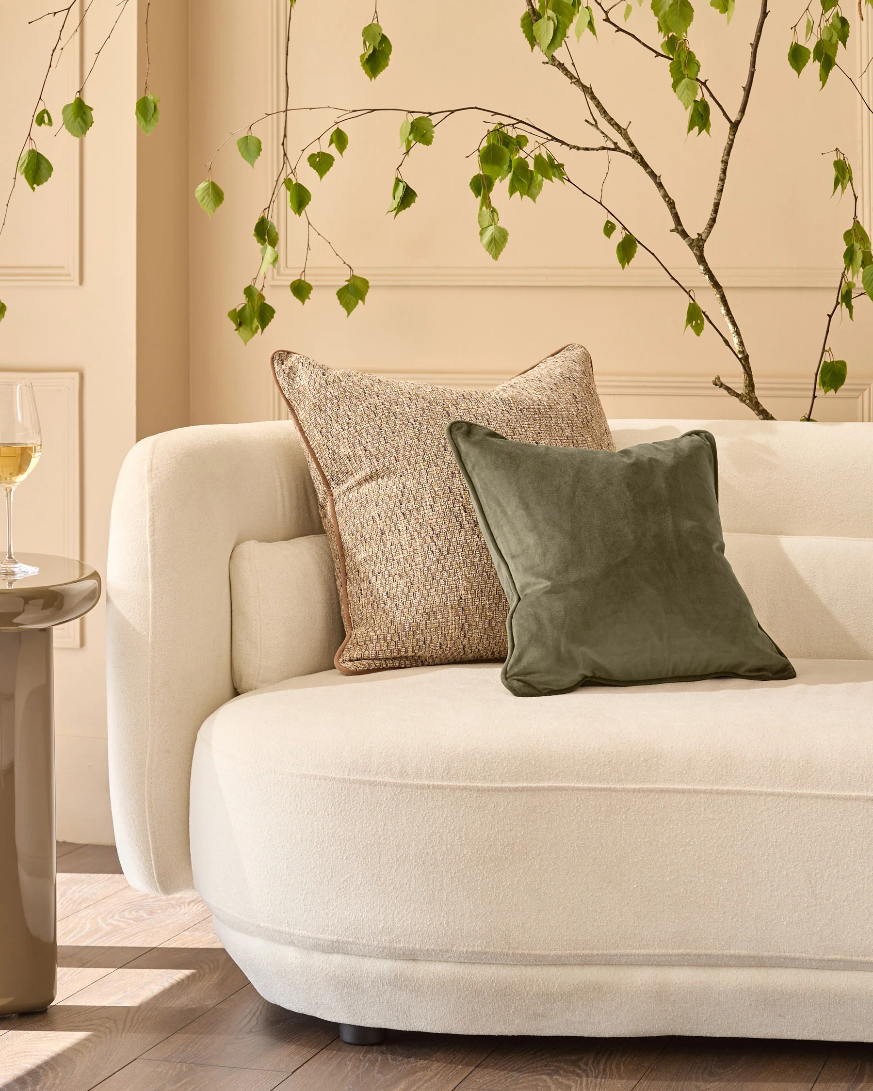 Fabian green large cushion - Image 2