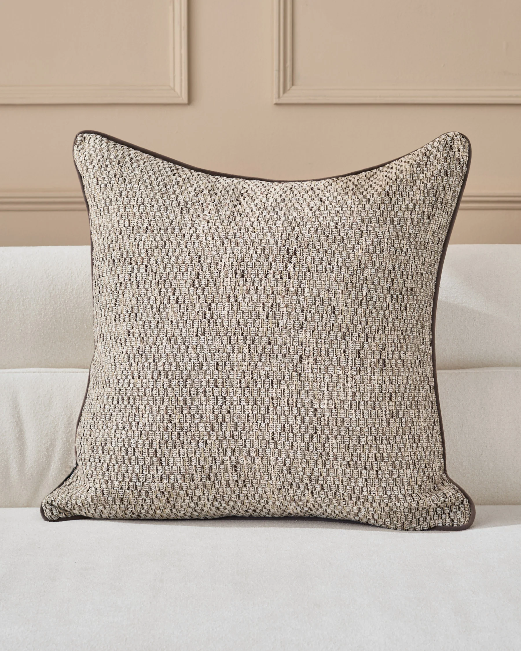Fabian natural large cushion