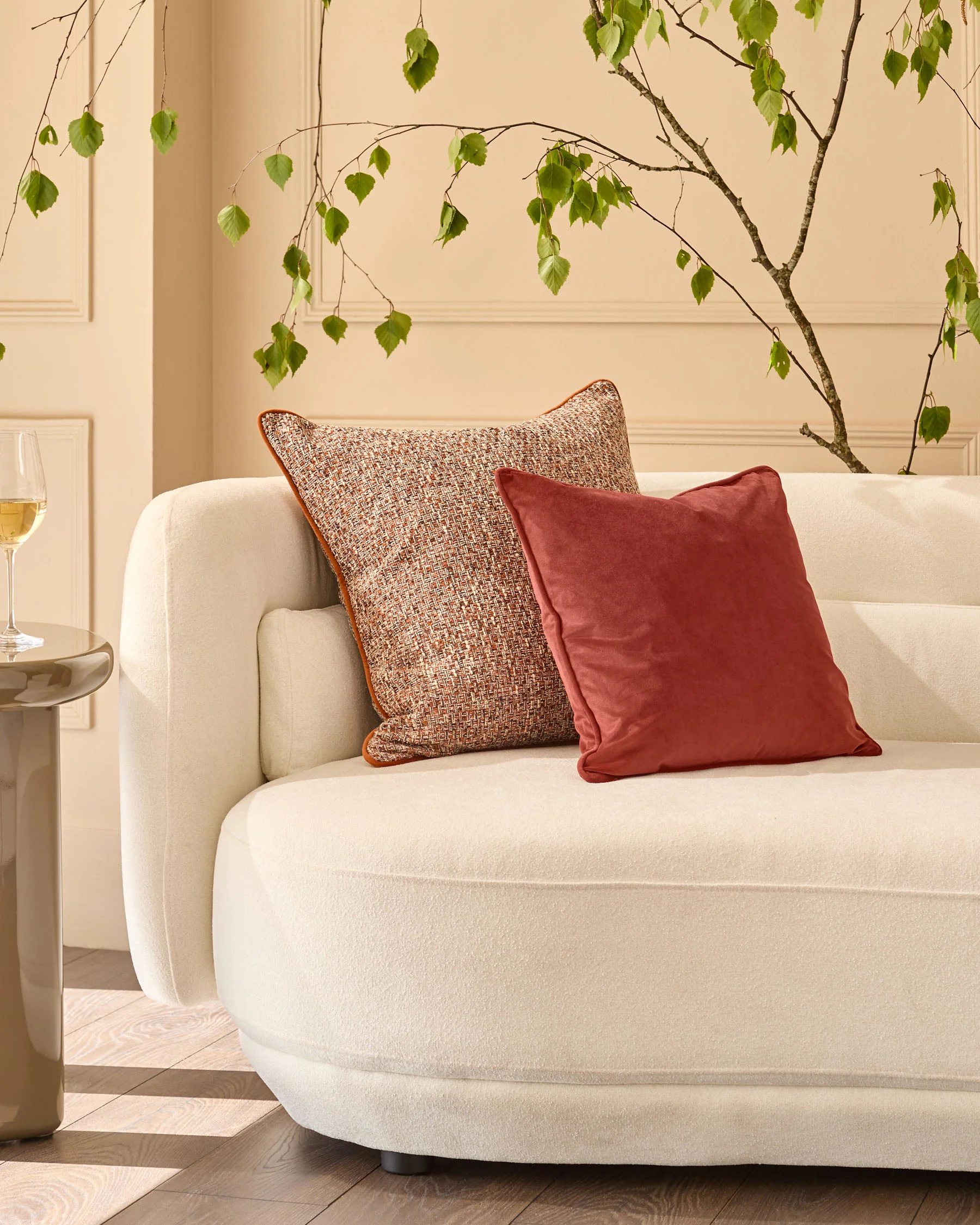 Fabian rust large cushion - Image 2