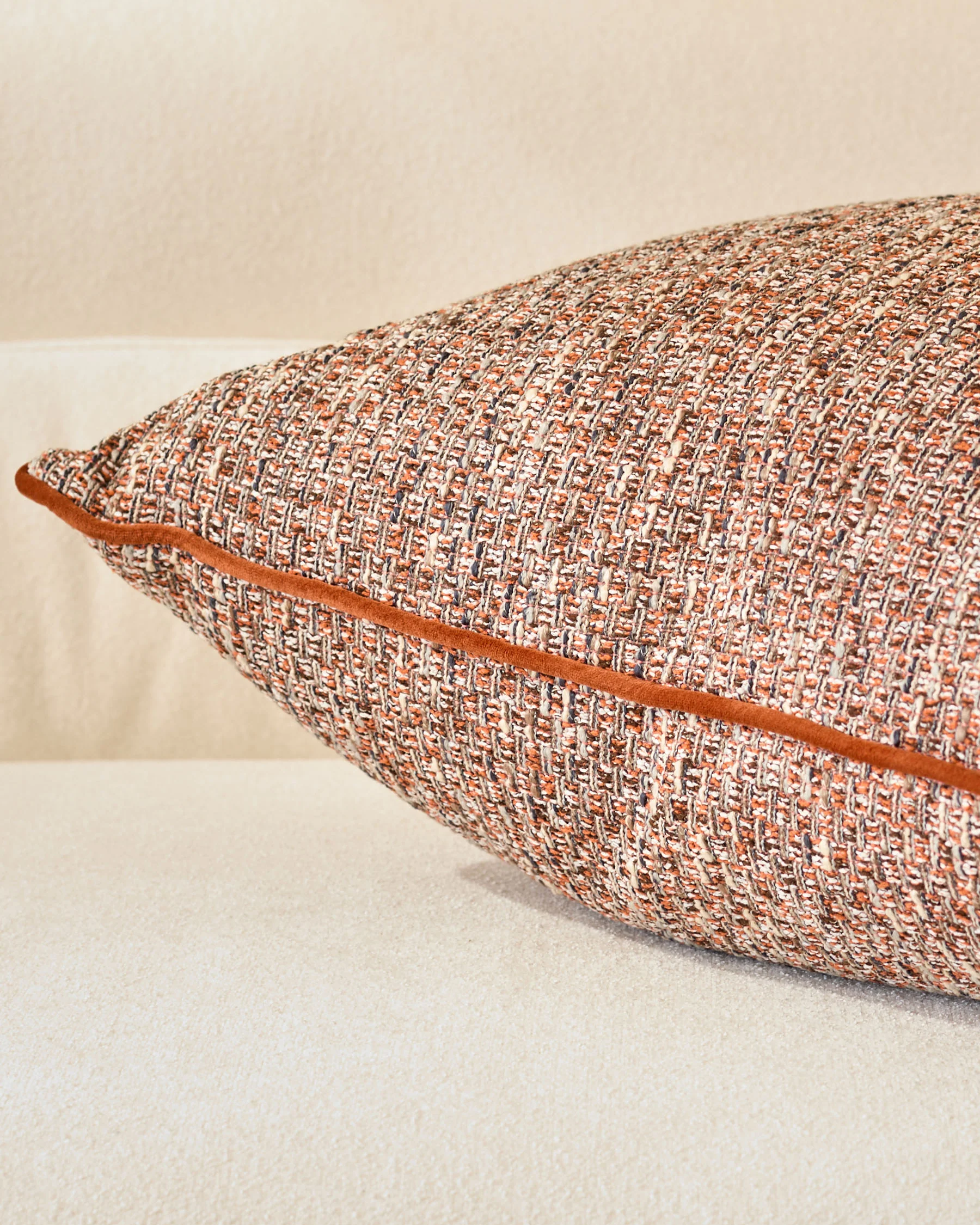 Fabian rust large cushion - Image 4
