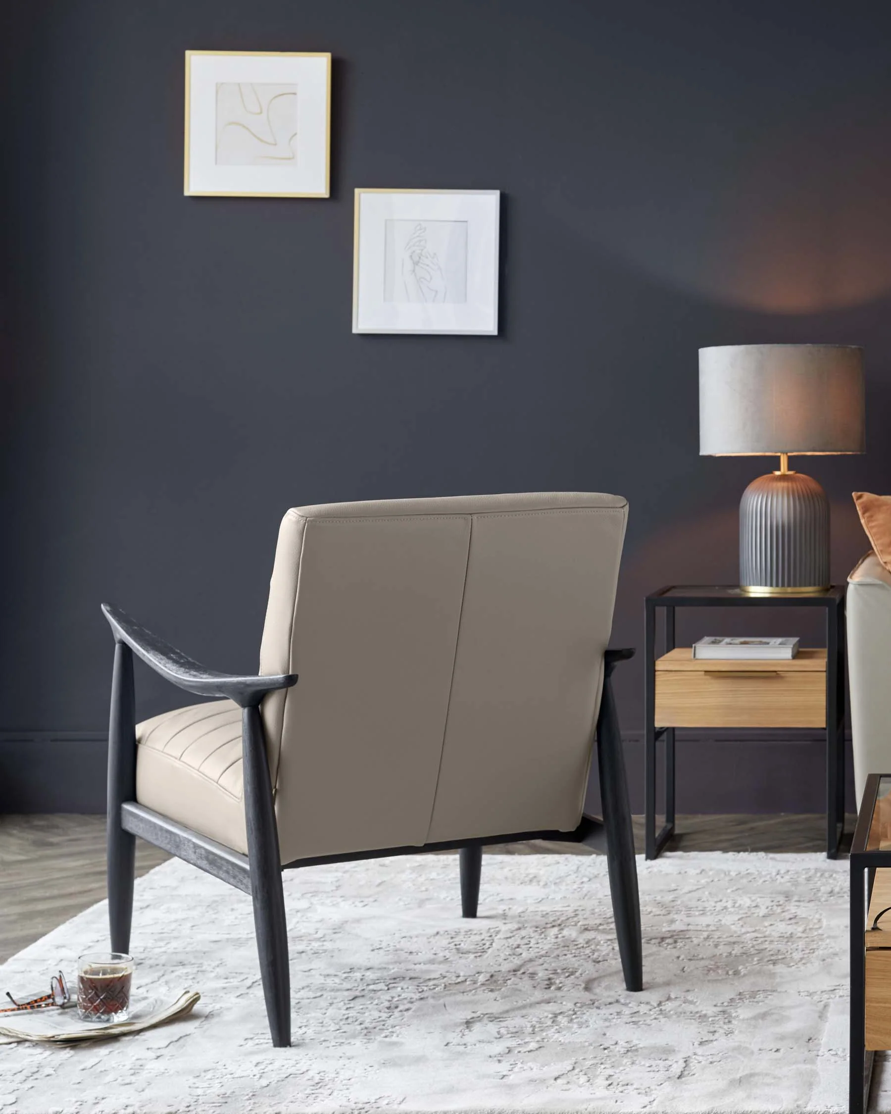 Greyson Natural Leather Accent Chair - Image 5