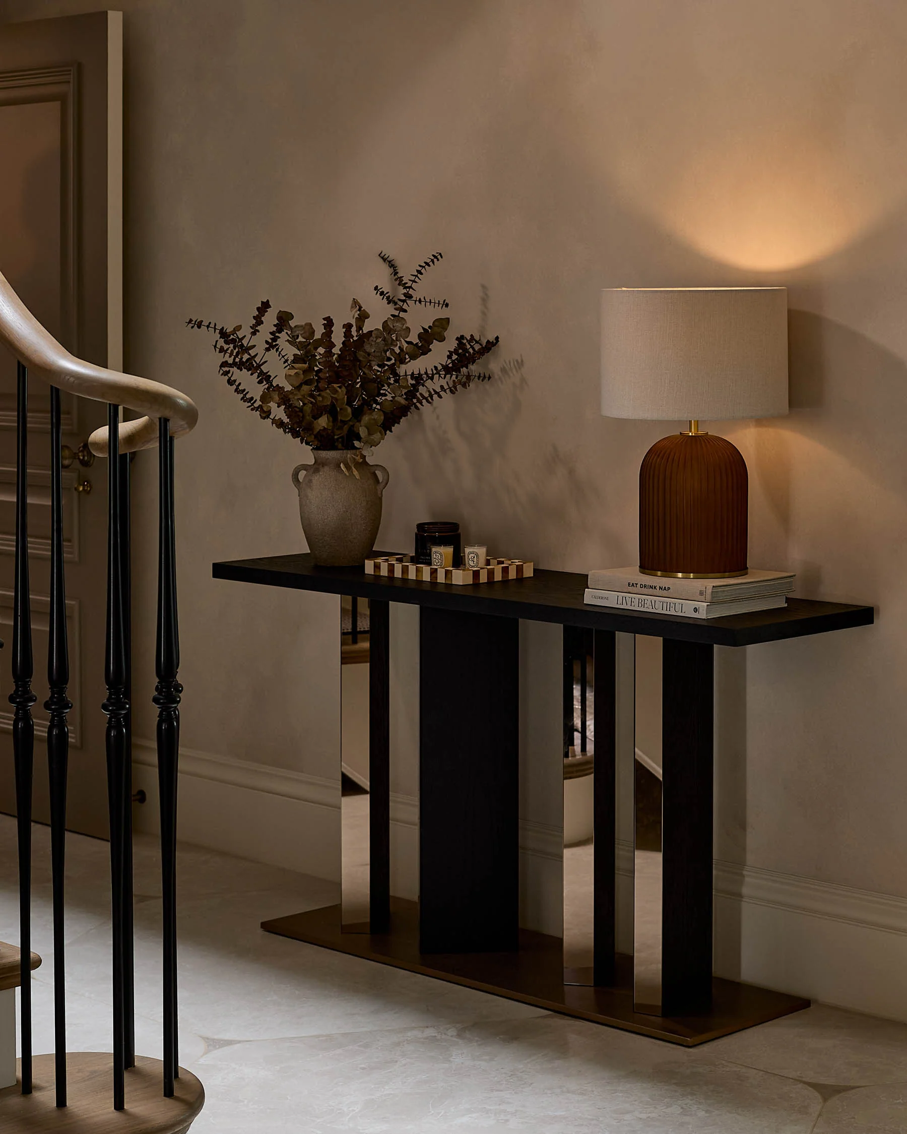 Holland black ash console table - Image 3
