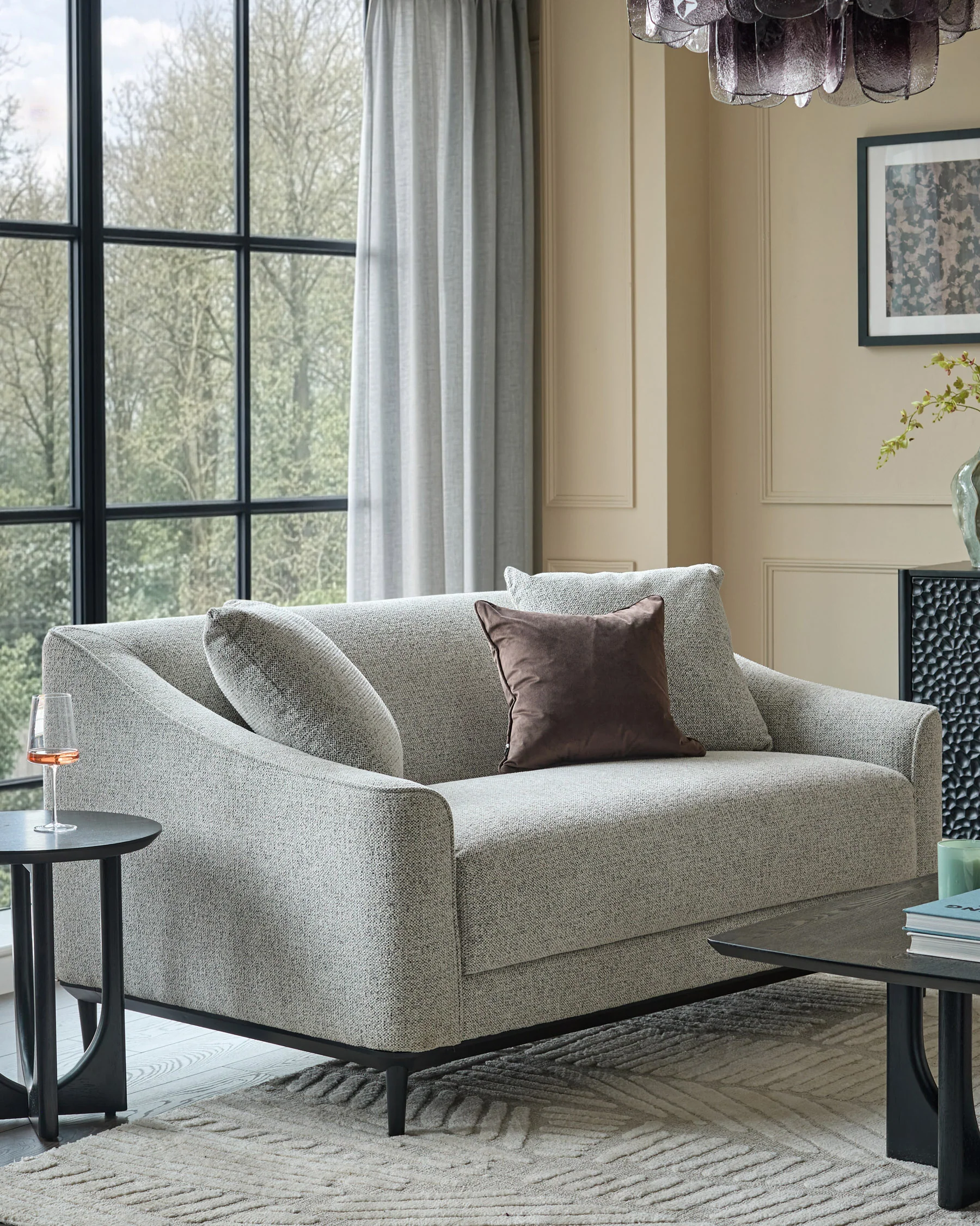 Julep grey fabric 2 seater sofa - Image 2