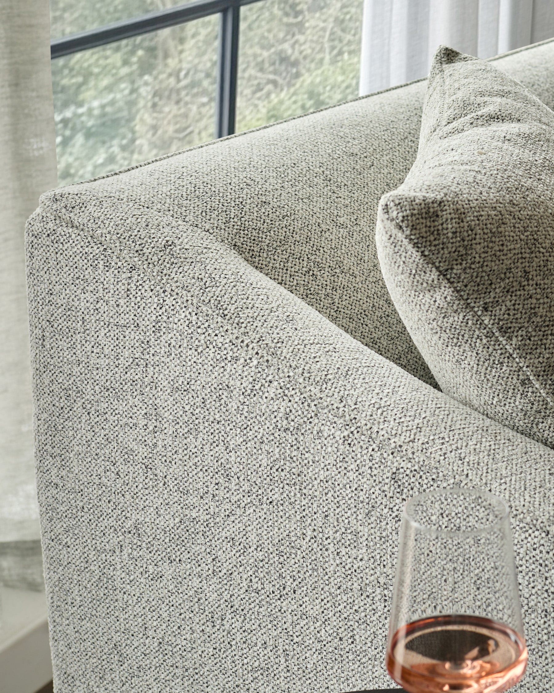 Julep grey fabric 3 seater sofa - Image 12