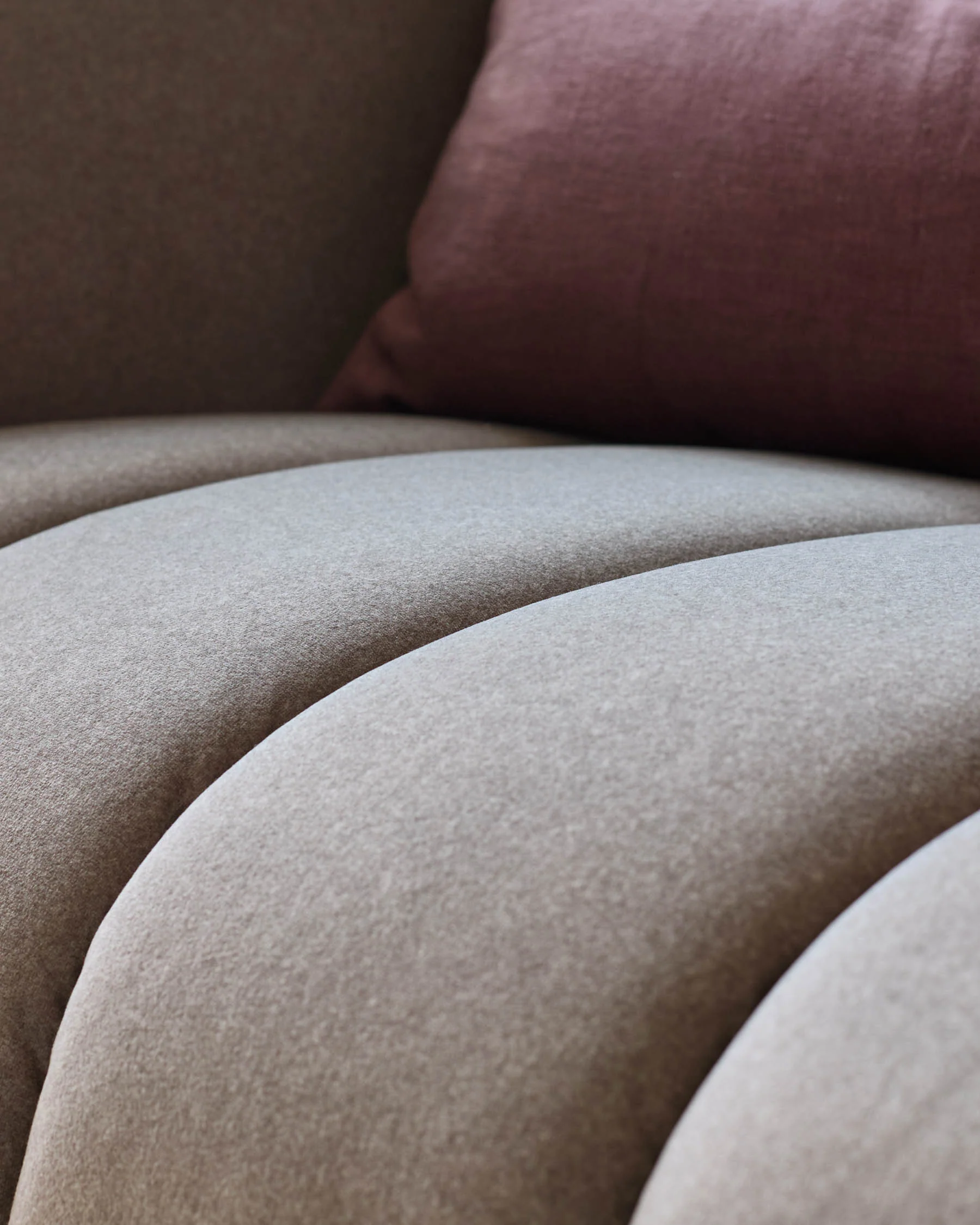 Kendra mocha plush fabric armchair - Image 6