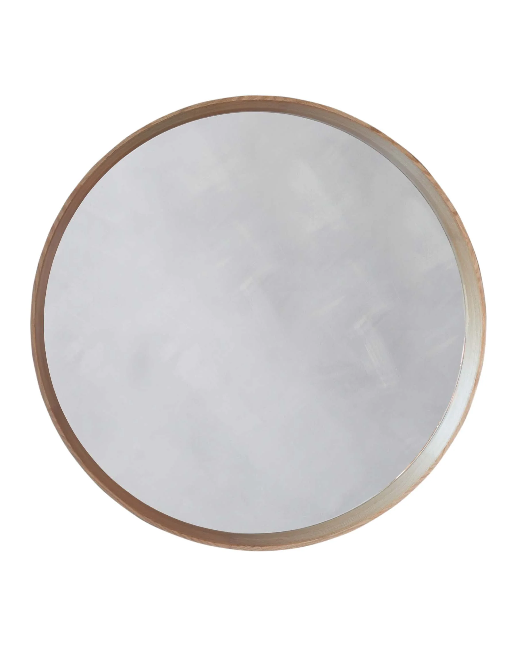 Kendrick Small Round Wall Mirror Oak - Image 4