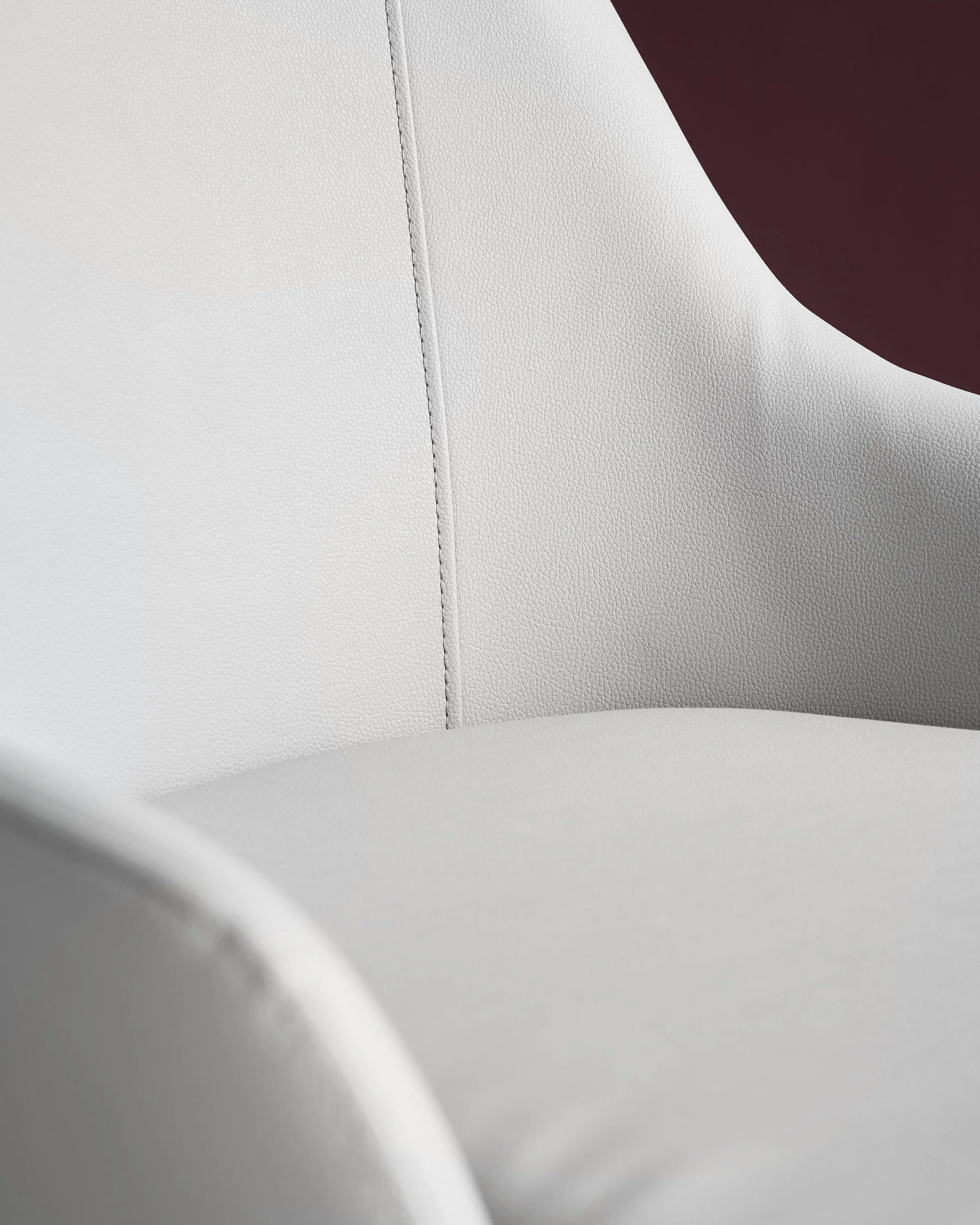 Kyro Light Grey Faux Leather Dining Chair - Image 4