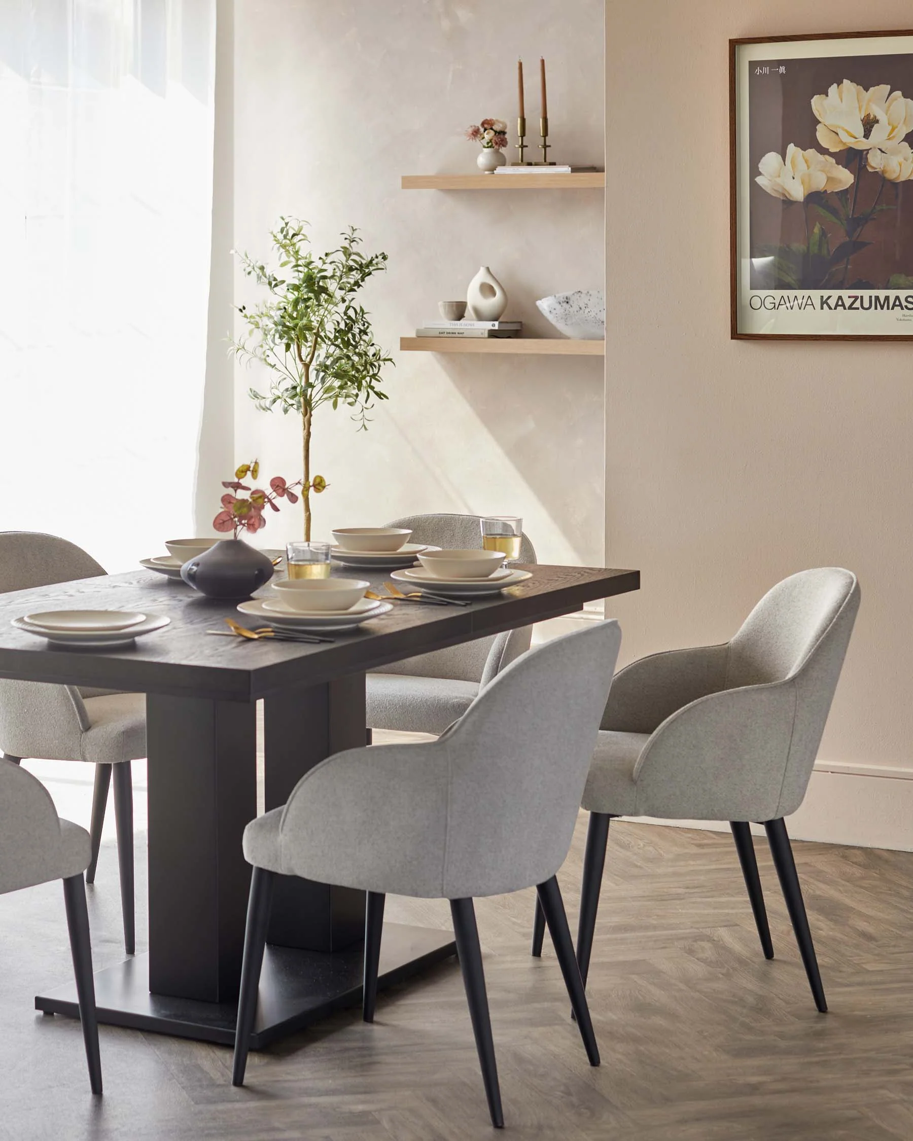 Lani Light Grey Boucle Dining Chair Pair Test - Image 4