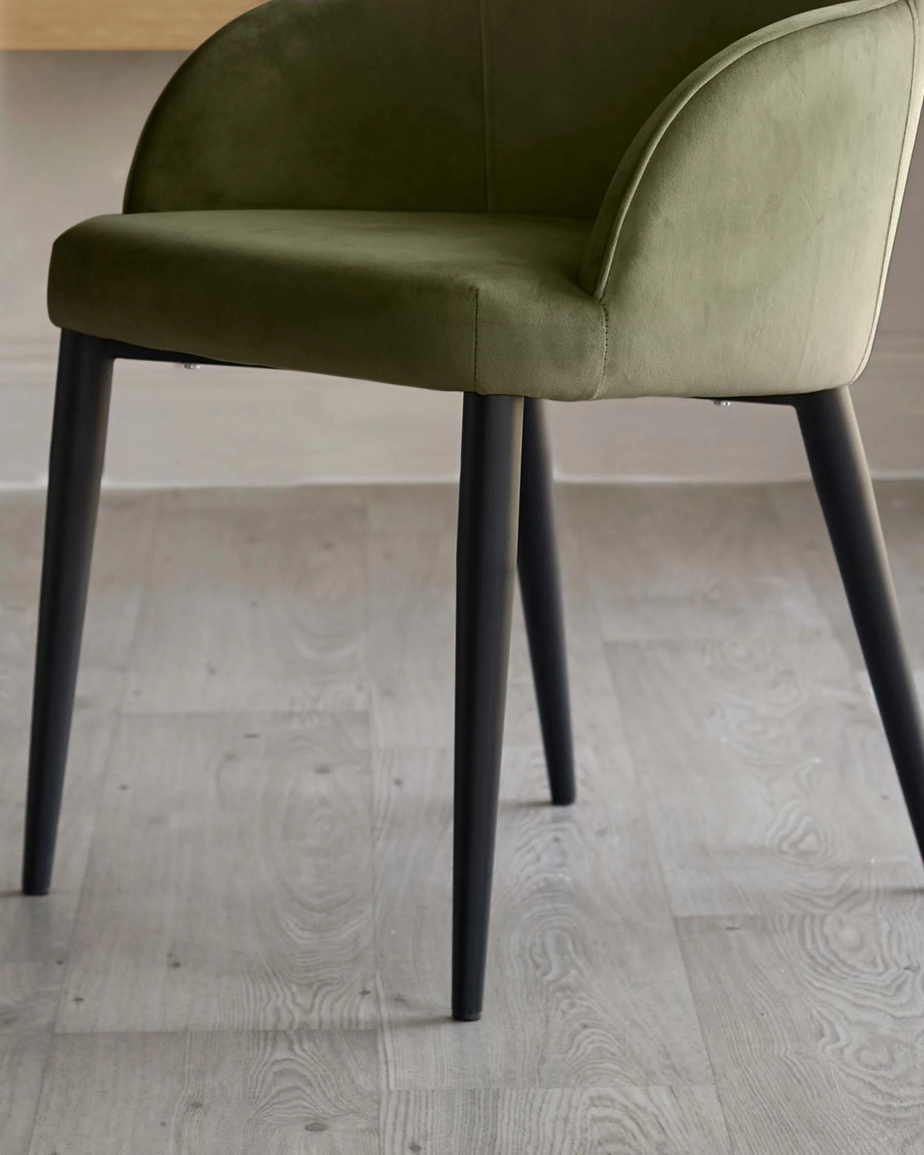 Lani olive green velvet dining chair - Image 5