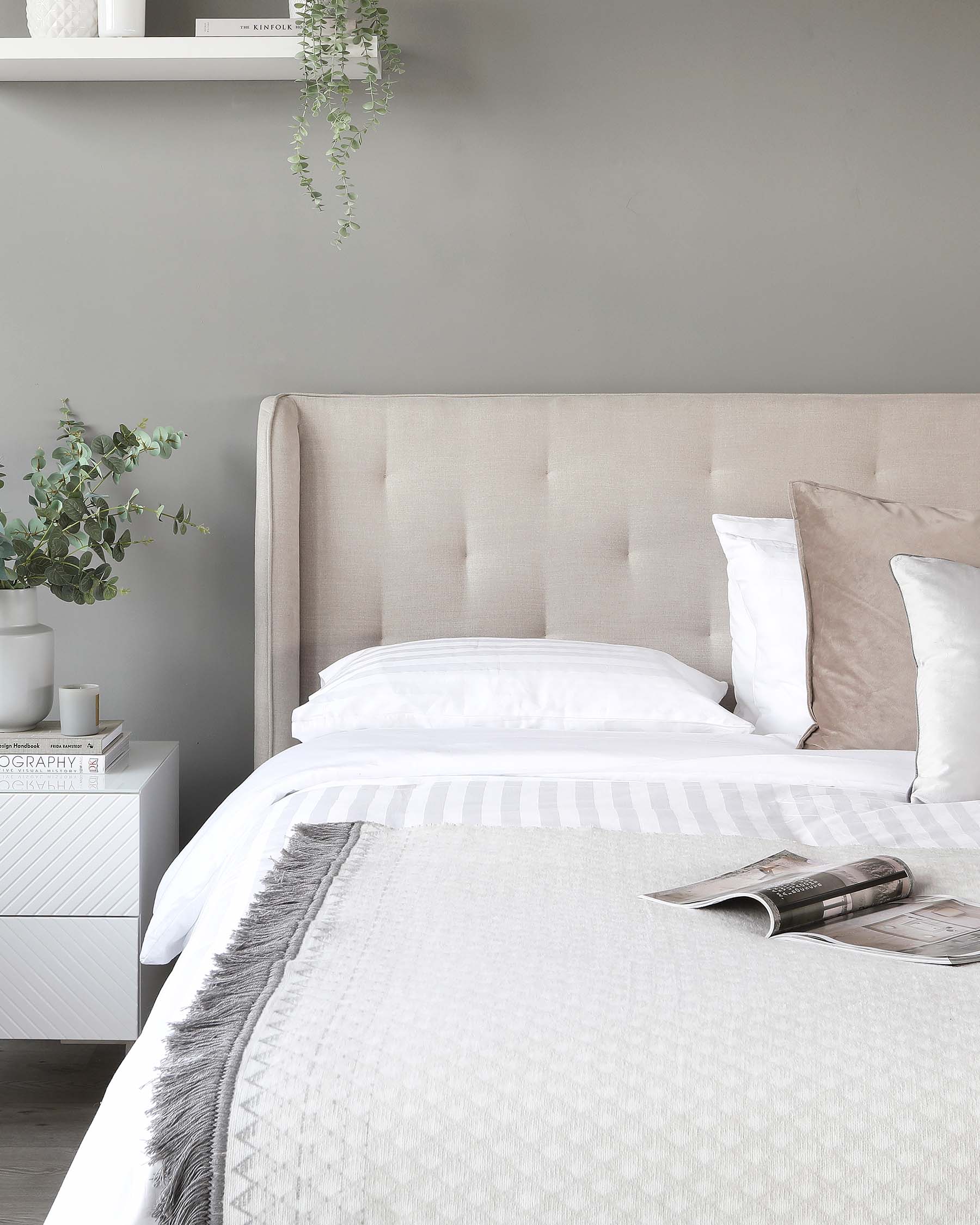 Lenora Cream Fabric Double Ottoman Storage Bed - Image 8