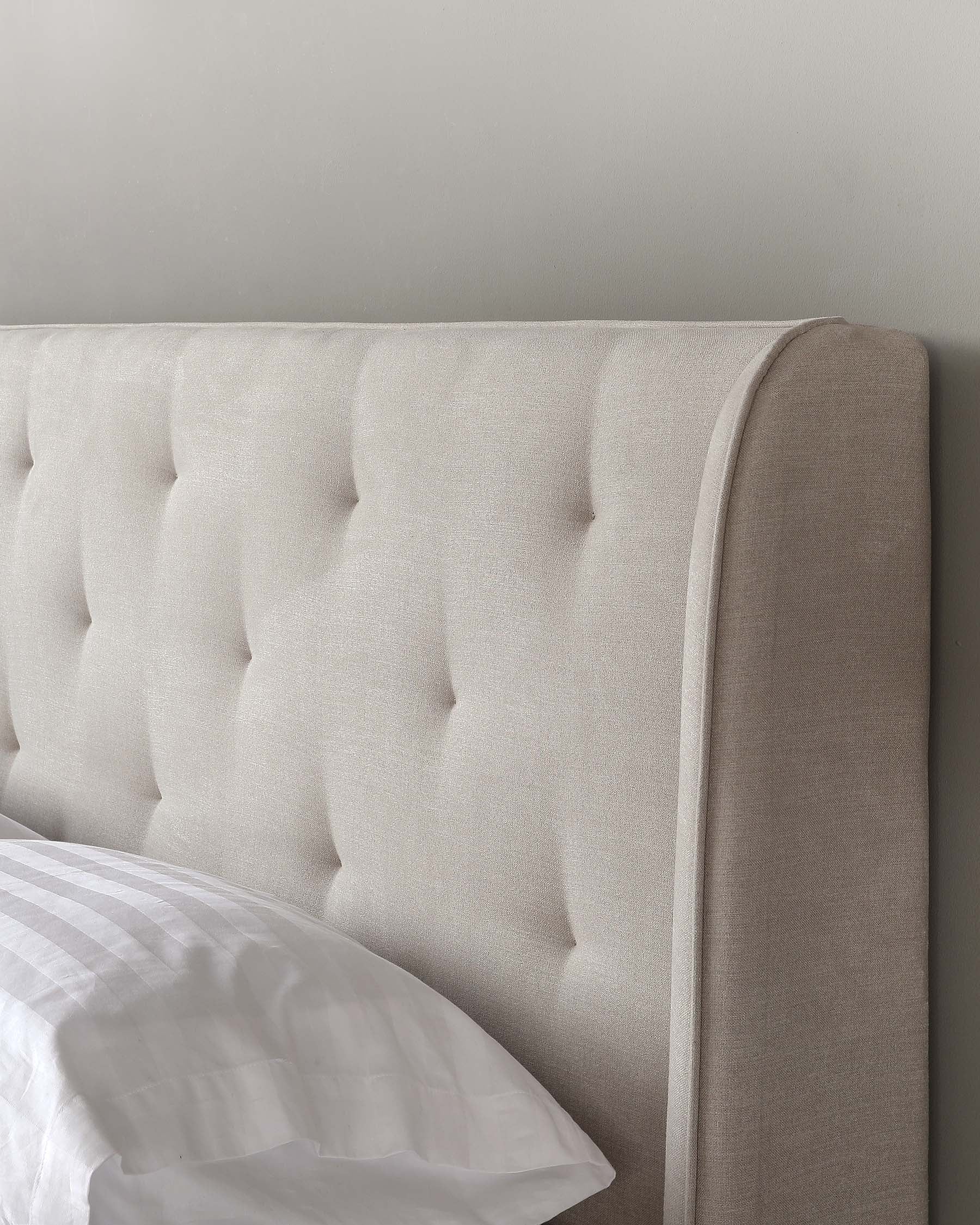 Lenora Cream Fabric King Size Ottoman Storage Bed - Image 4