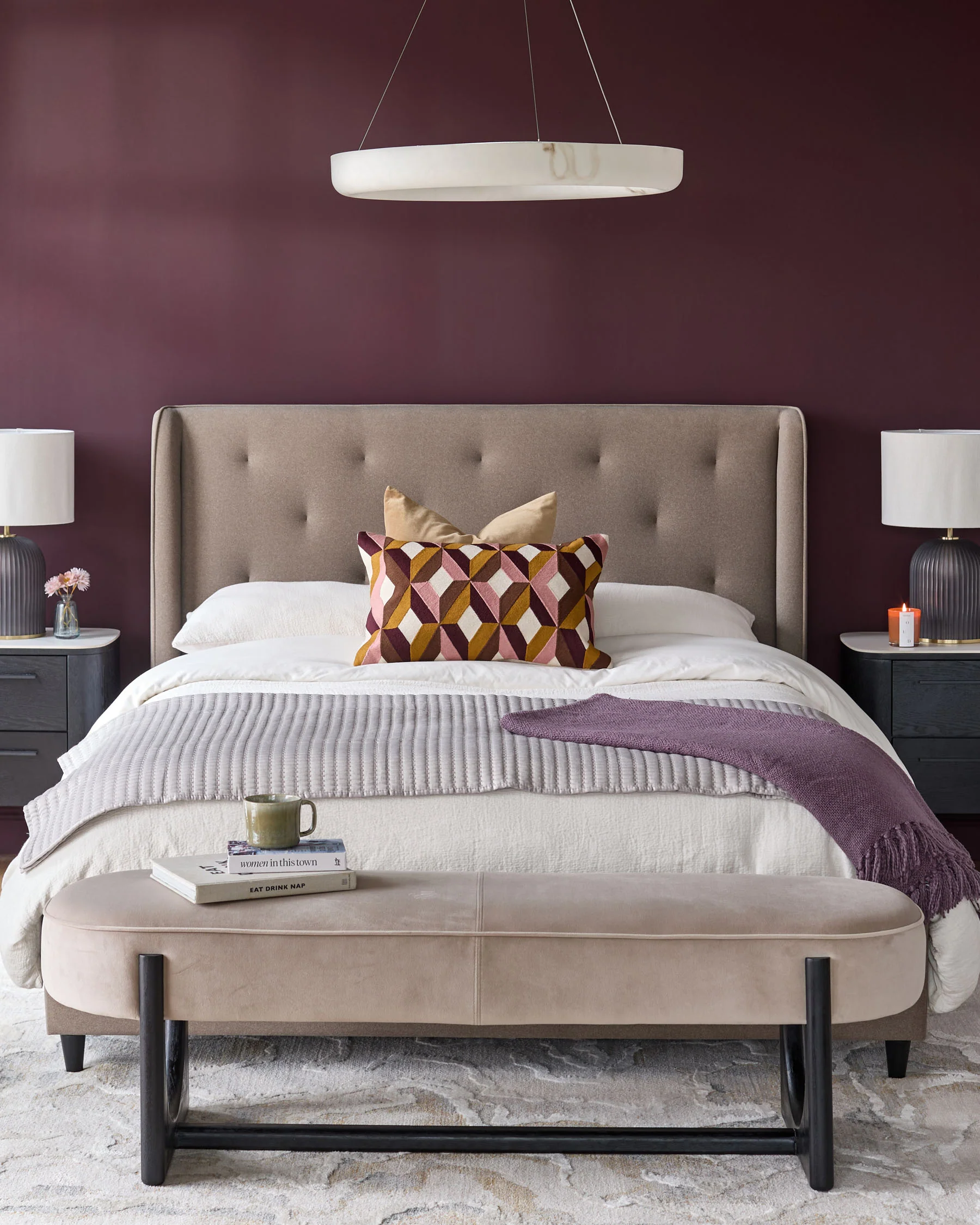 Lenora mocha fabric super king ottoman storage bed - Image 4