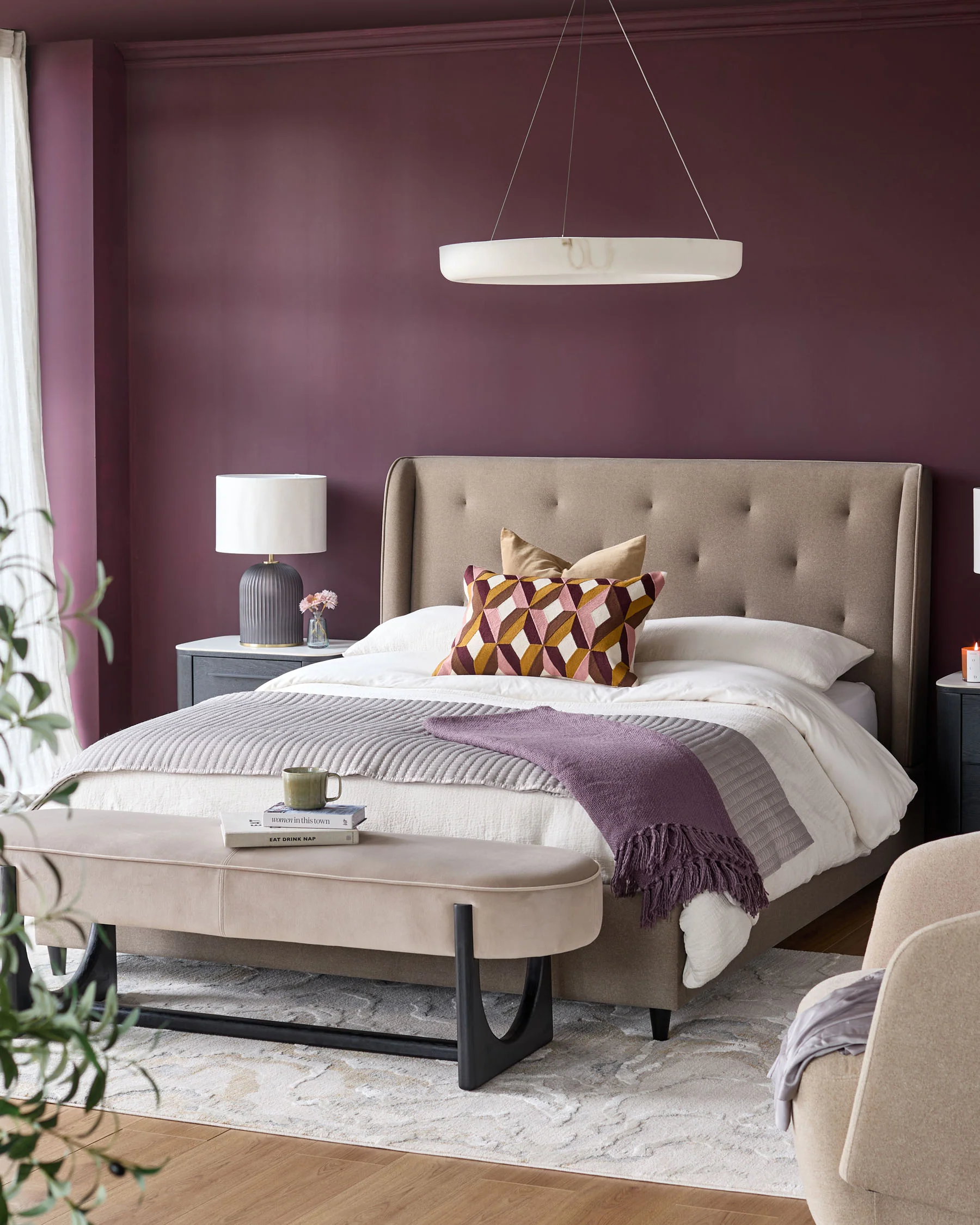 Lenora mocha fabric super king ottoman storage bed - Image 6