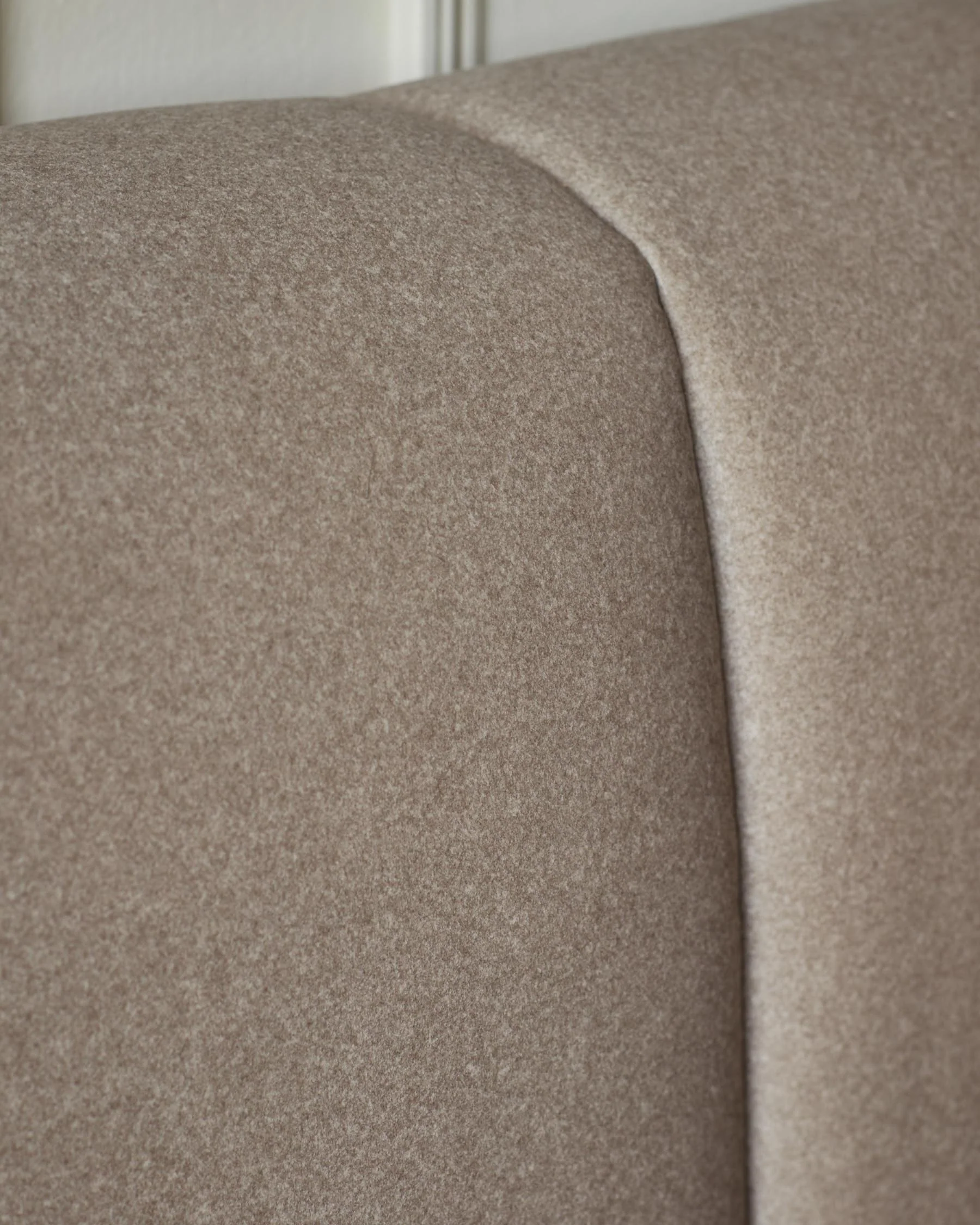Lillian mocha plush fabric king size ottoman storage bed - Image 8