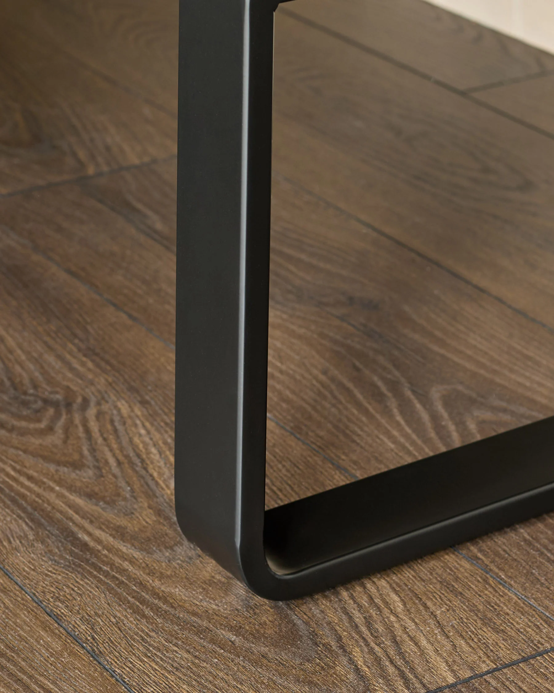 Loop 5 Seater Faux Leather Mid Grey Left Hand Corner Dining Bench - Image 7
