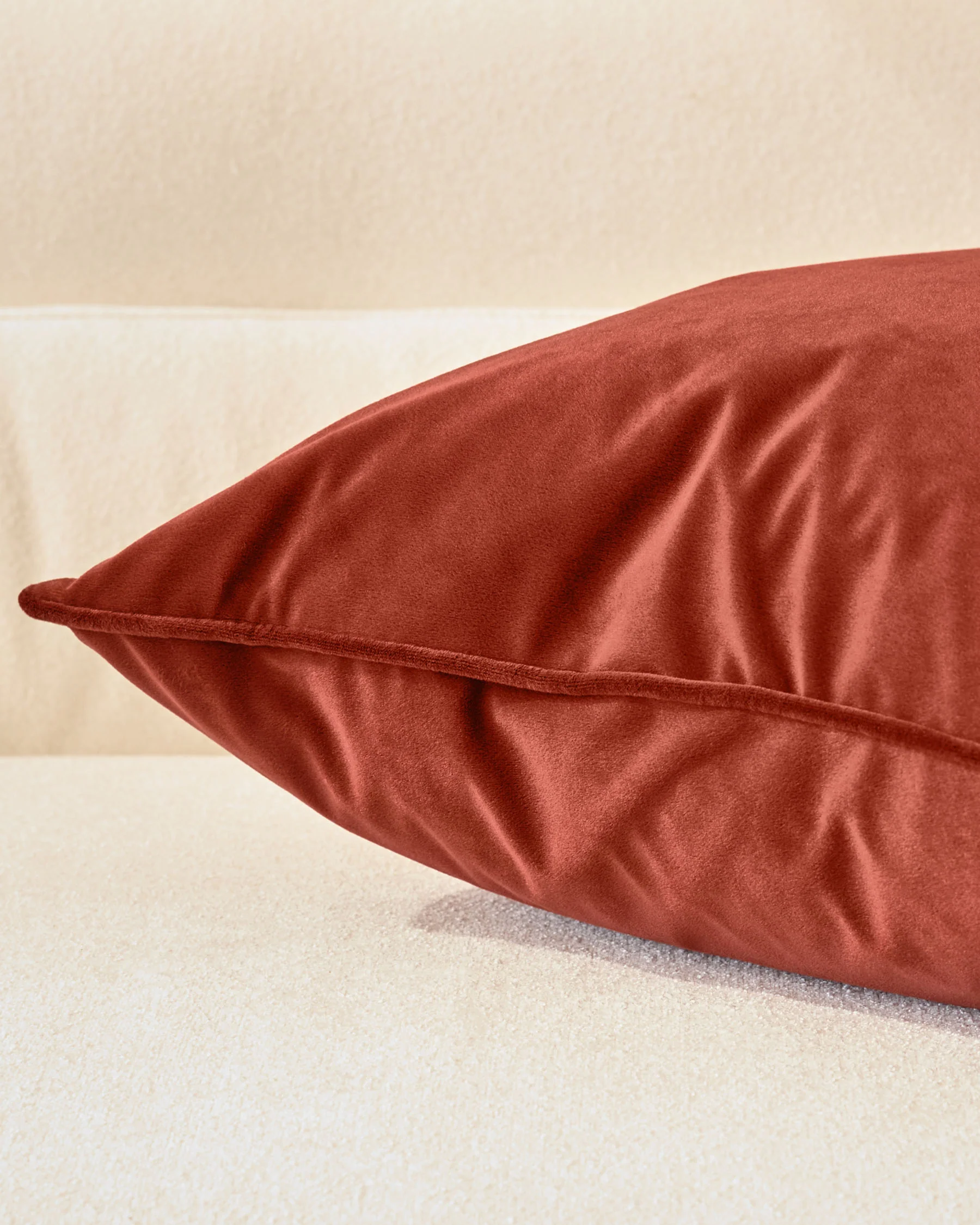 Luca toffee red large cushion - Image 4