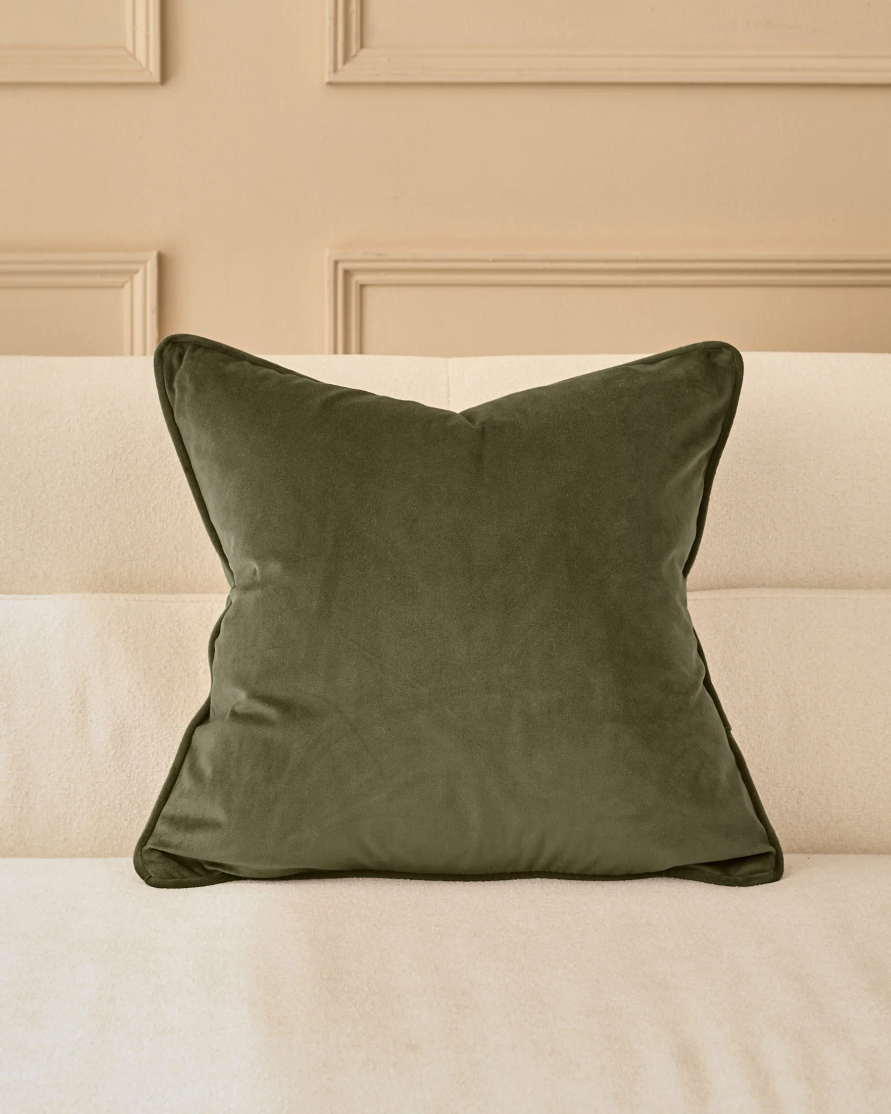 Luca olive green medium cushion