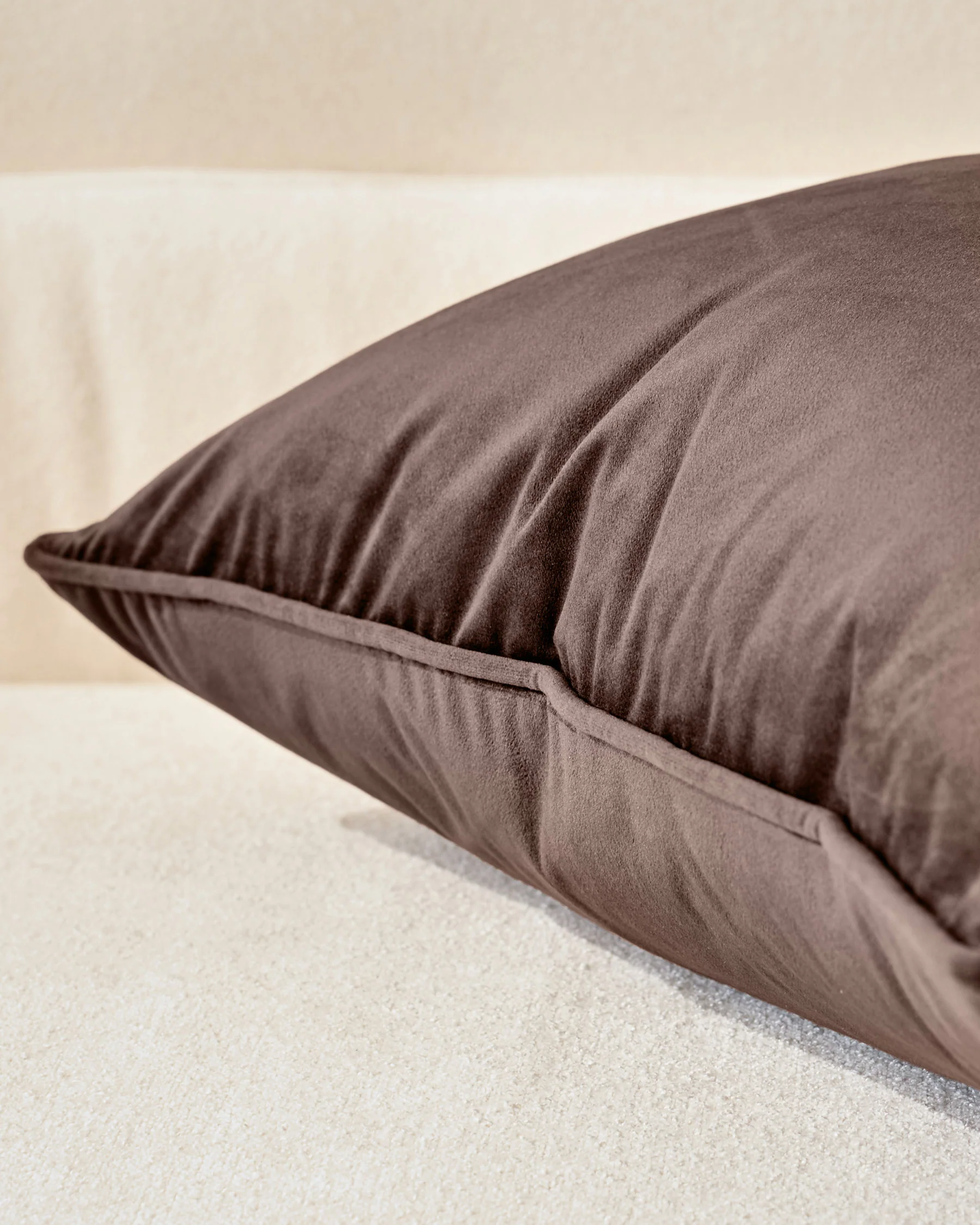 Luca chocolate rectangle cushion - Image 4