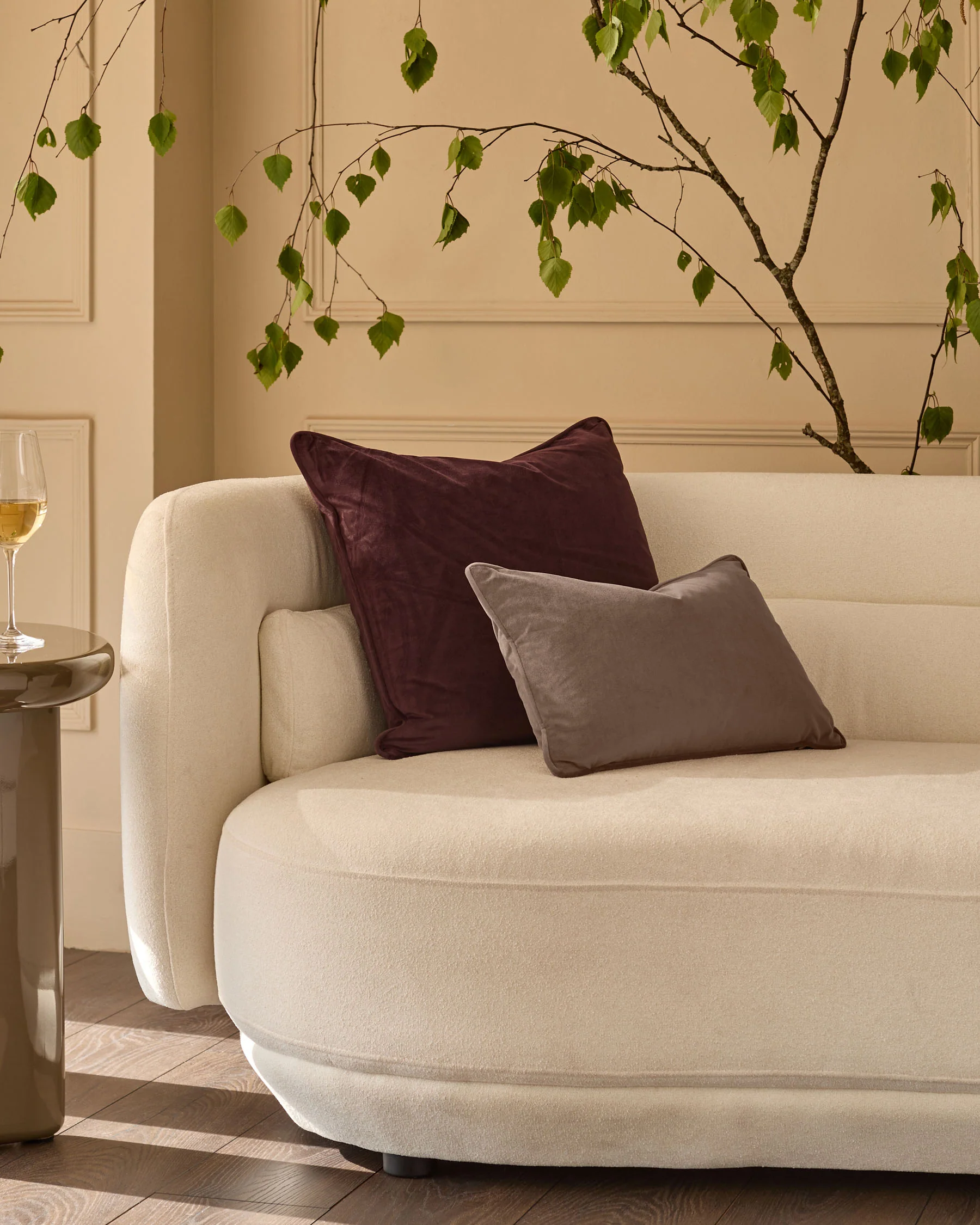 Luca mink rectangle cushion - Image 2