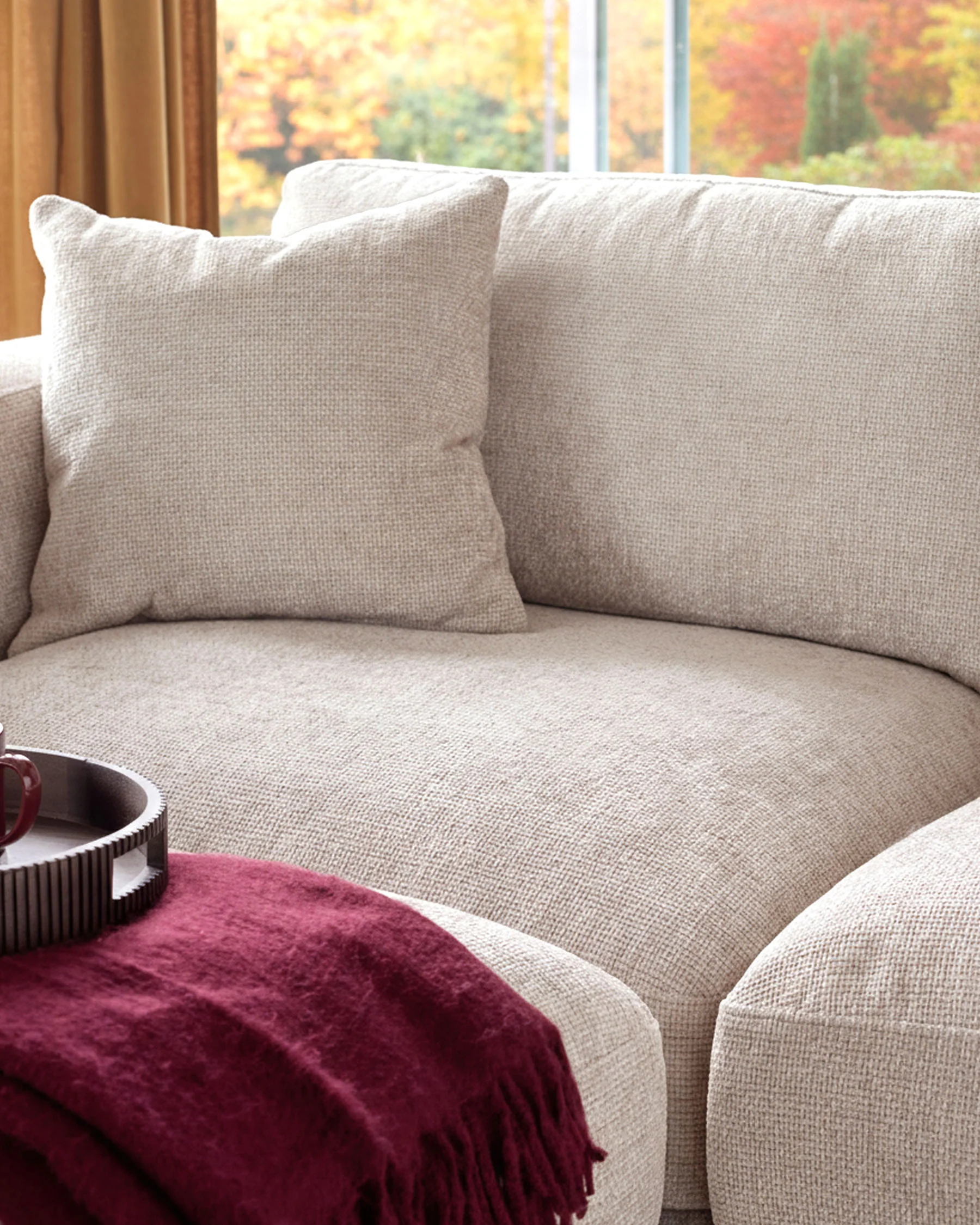 Lynetta natural weave 3 seater sofa - Image 6