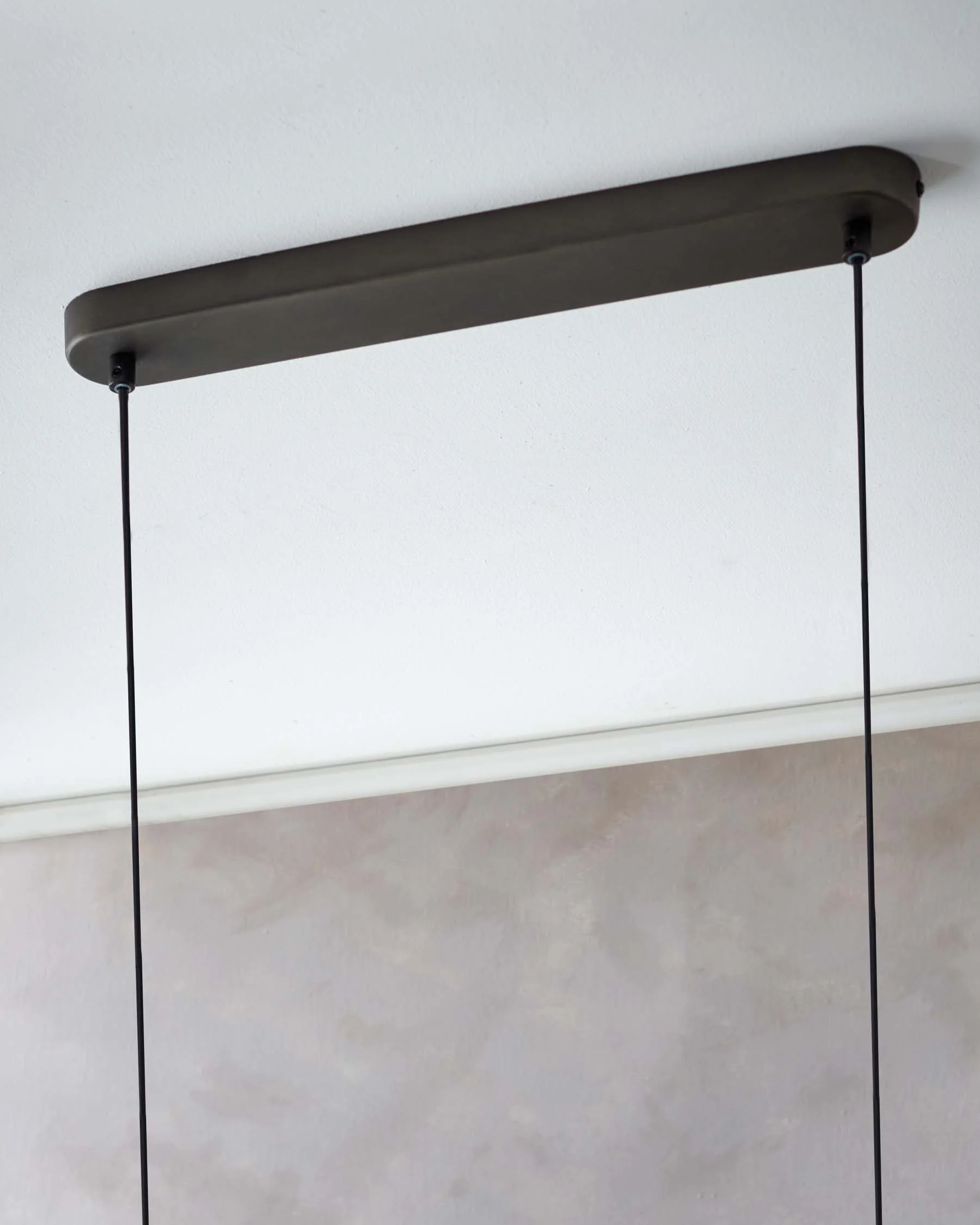 Madison natural linen oval adjustable pendant light - Image 3
