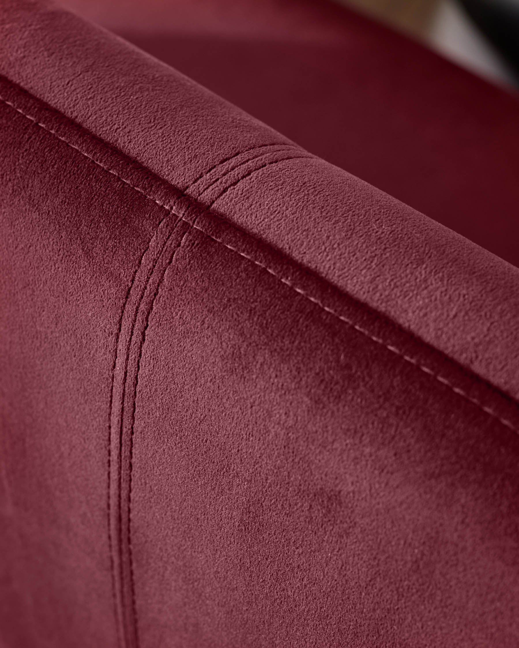 Mason plum velvet 3 seater dining bench - Image 6