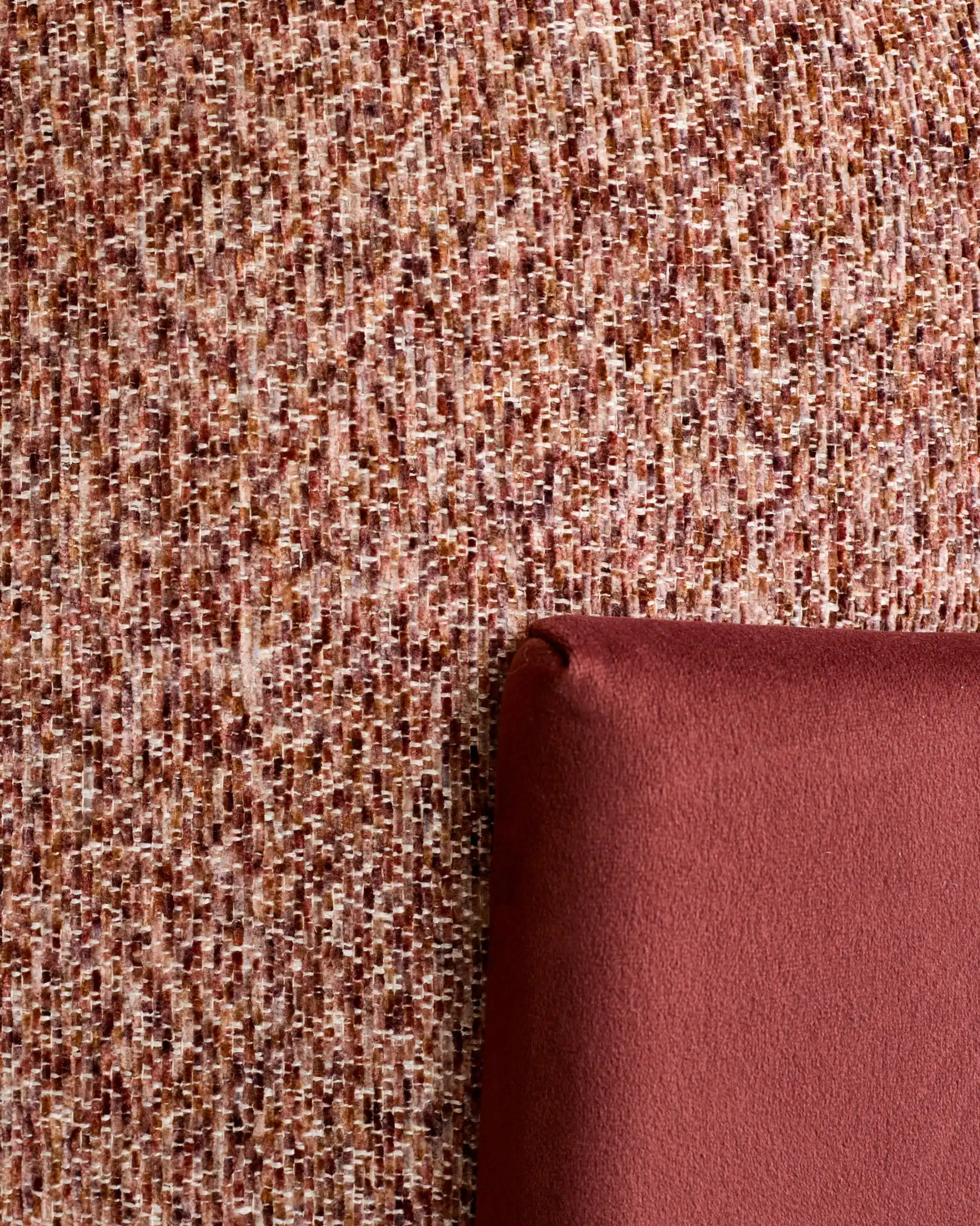 Miles toffee red mixed material occasional chair - Image 12