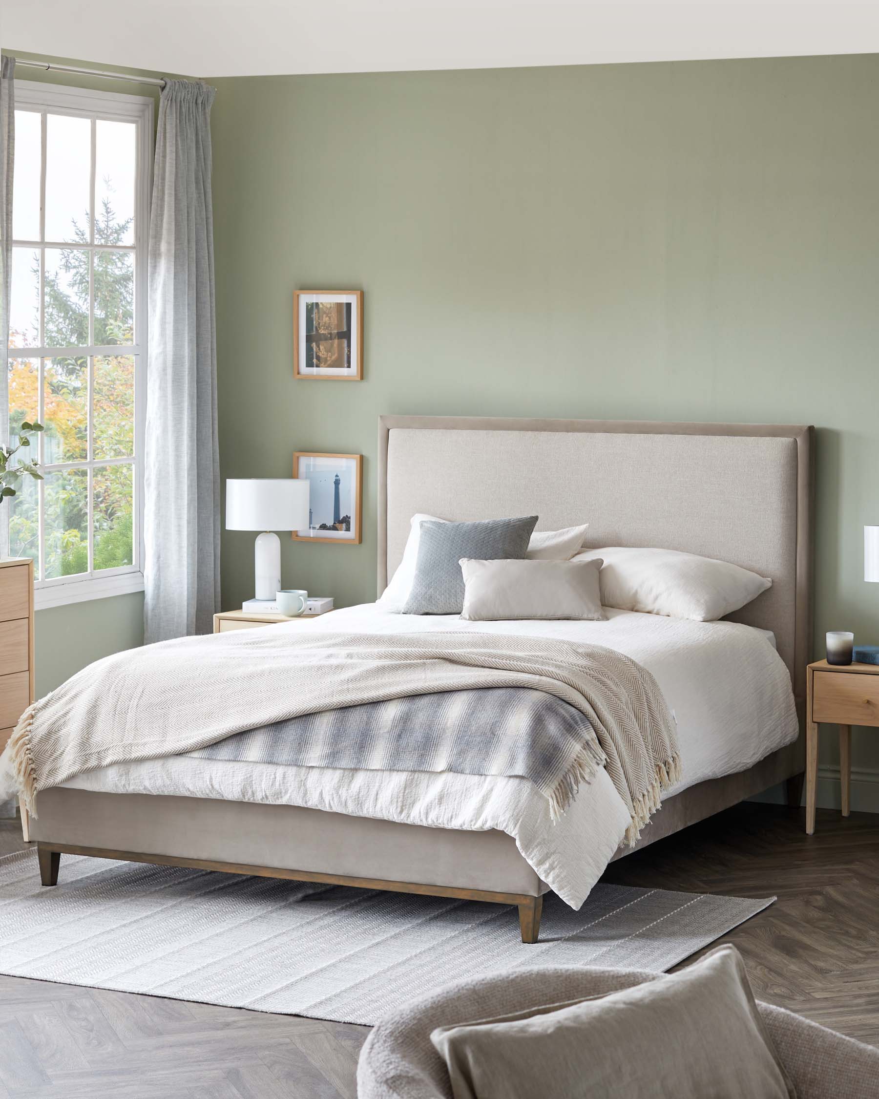 Monica champagne velvet and natural chenille super king ottoman storage bed
