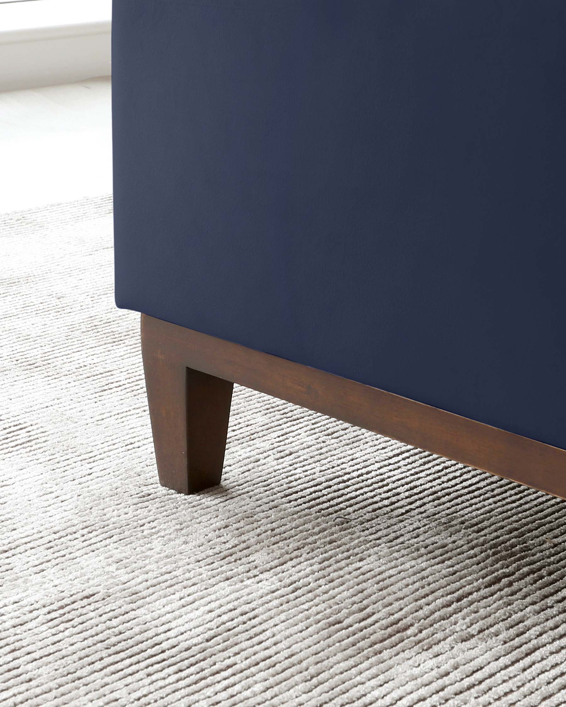 Monica Navy Velvet Double Bed With Storage - Image 8