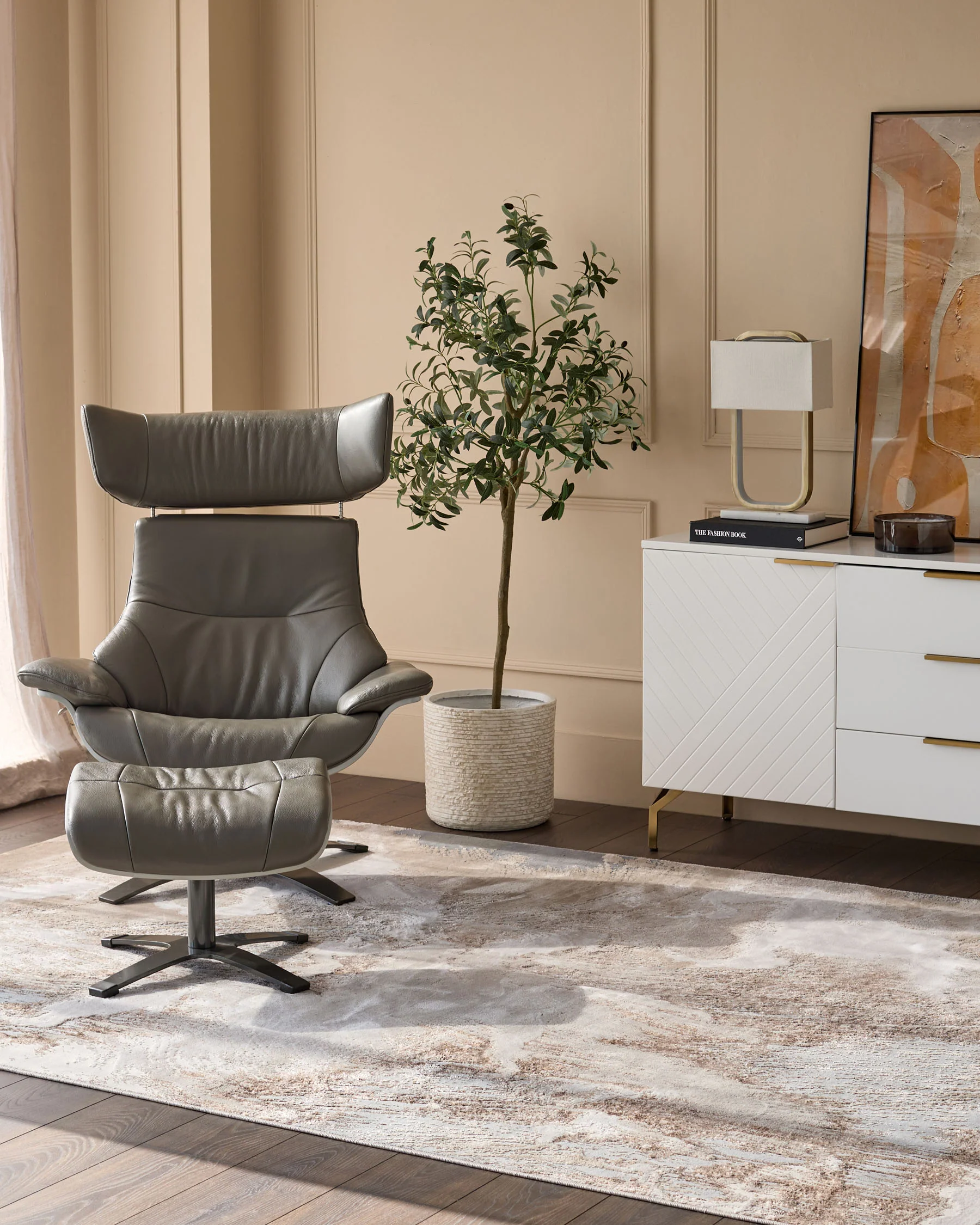 Perla Expression soft silver textured medium rug - Image 4