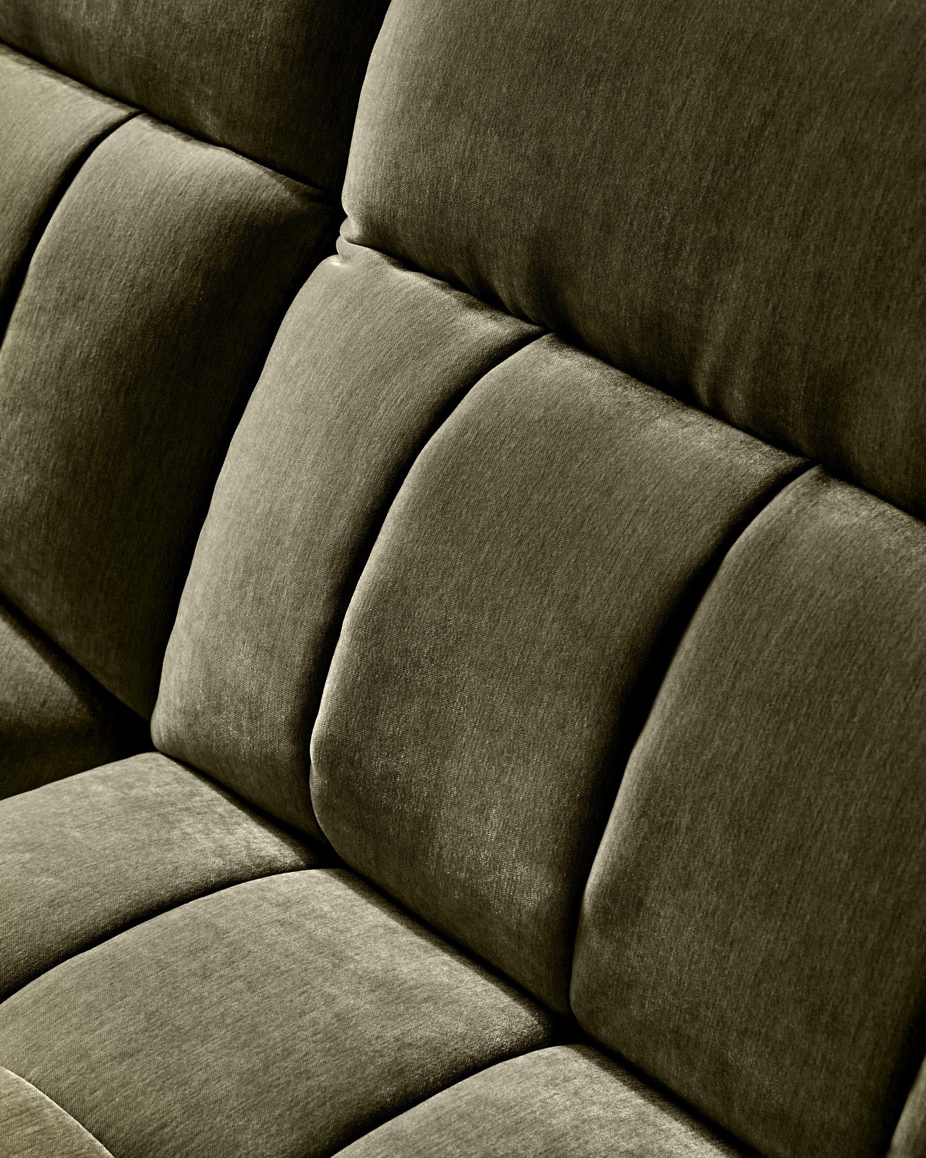 Skye dark green fabric small corner sofa - Image 4